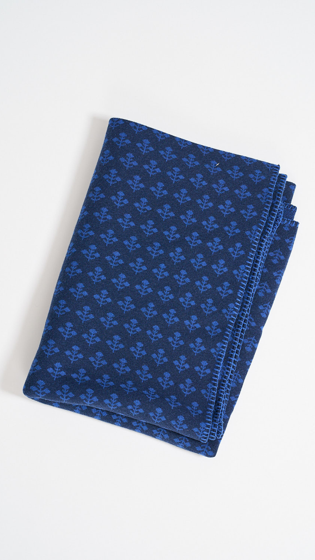 Marea Flower Blanket - Blue