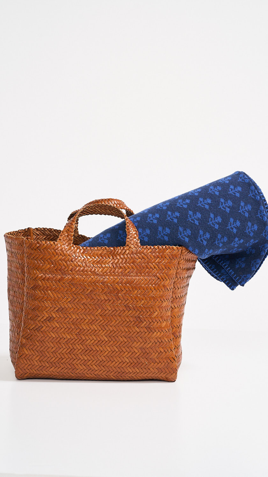 Marea Flower Blanket - Blue