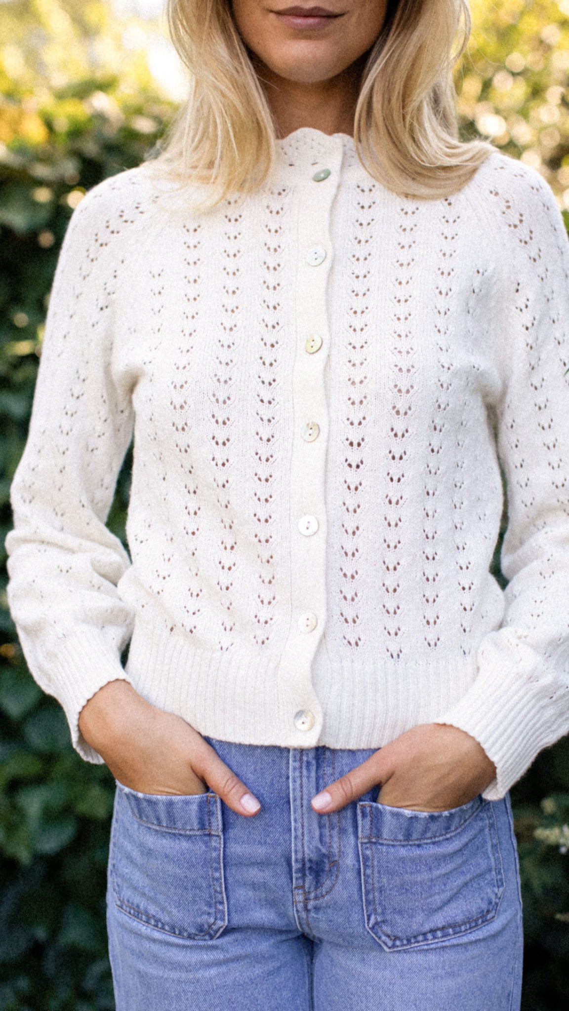 Lucy Cardigan - Ivory – Marea by Liz Joy