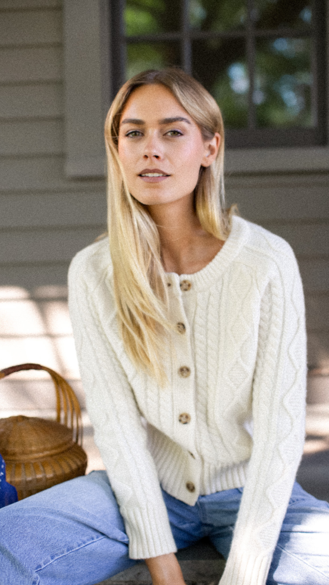 Francis Cable Knit Cardigan - Ivory – Marea by Liz Joy