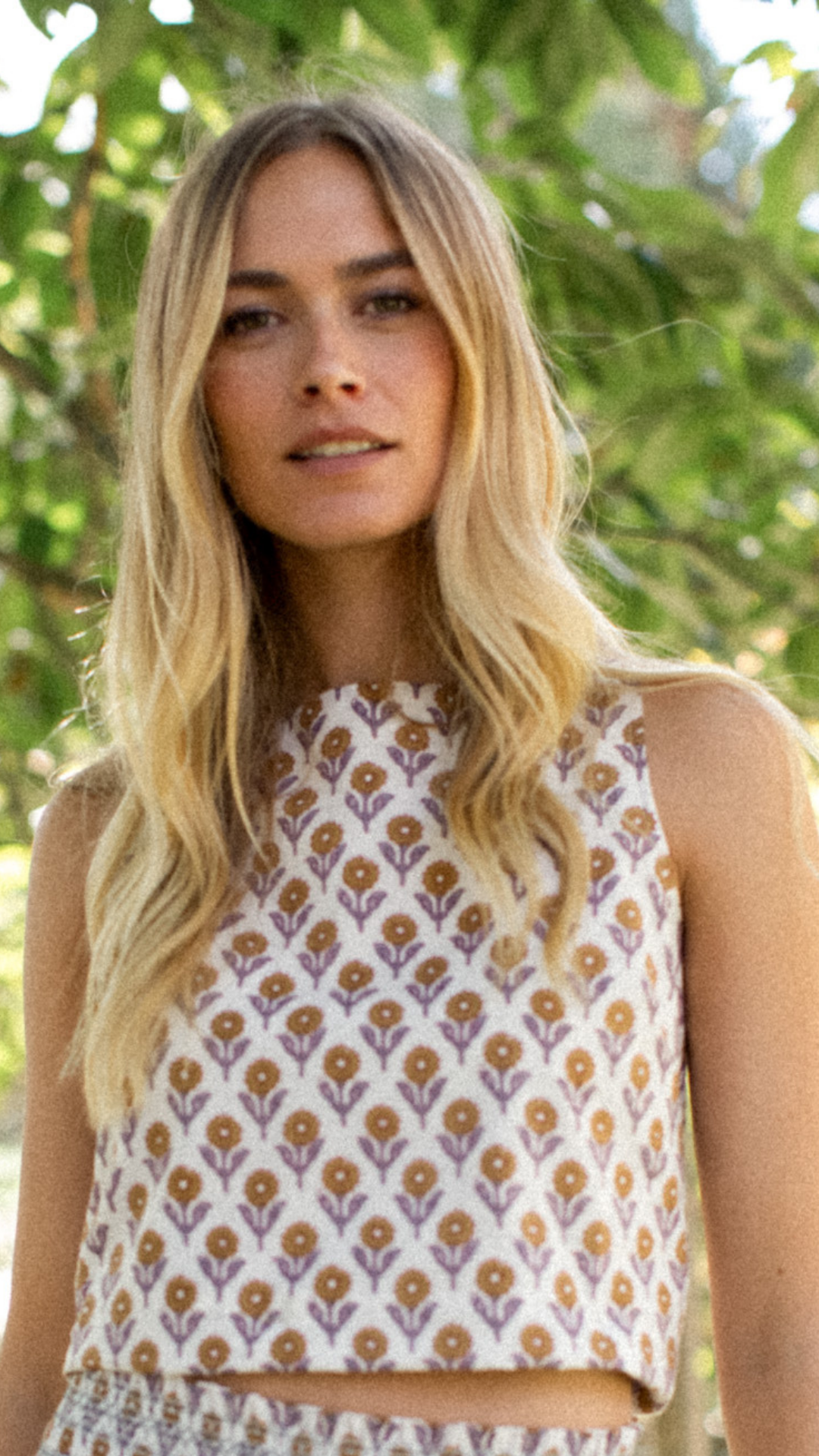 Josie Tank - Tinsel Sunflower – Marea by Liz Joy