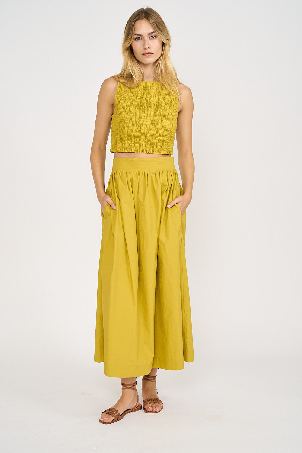 Charlotte Skirt - Chartreuse