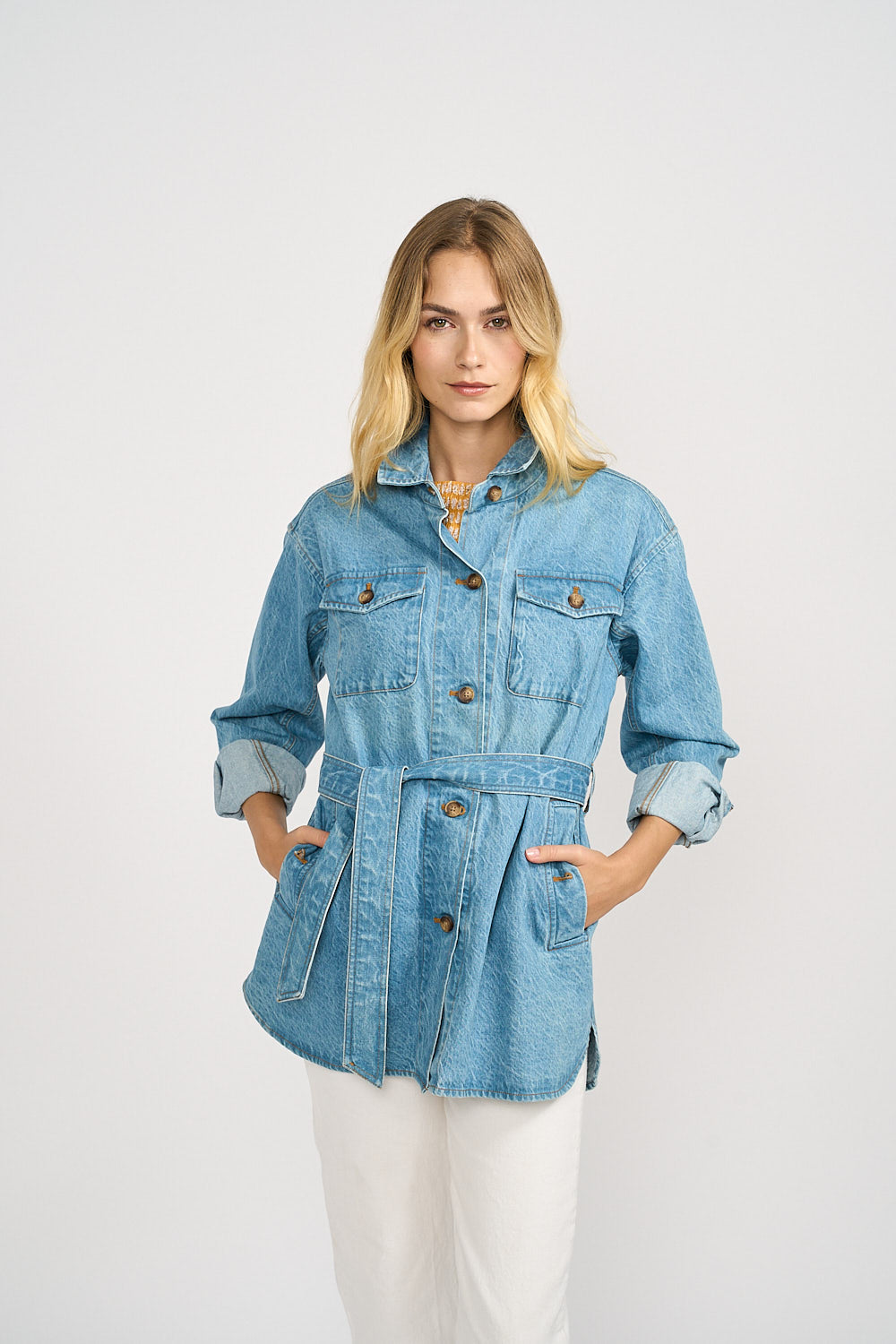 Denim Utility Jacket - Vintage Wash