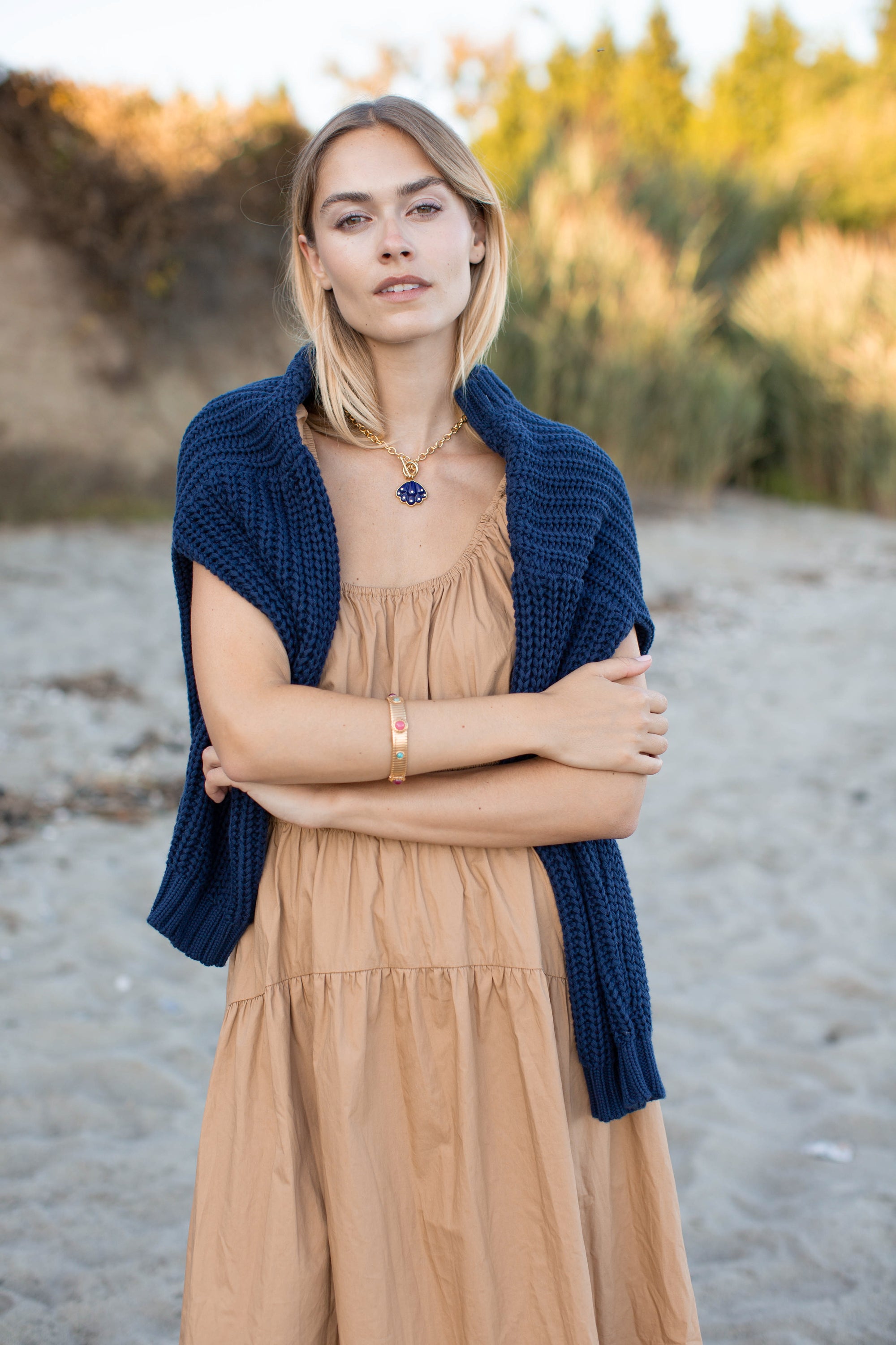 Beach Sweater - Navy