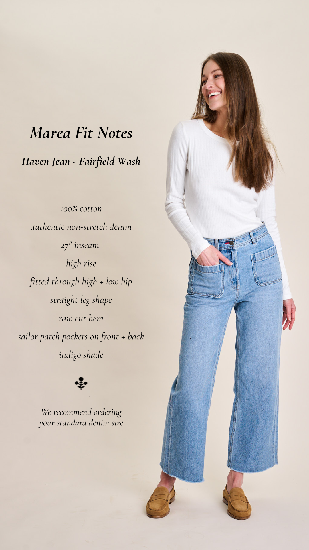 Haven High Rise Wide Leg Jean - Fairfield Wash – Marea by Liz Joy
