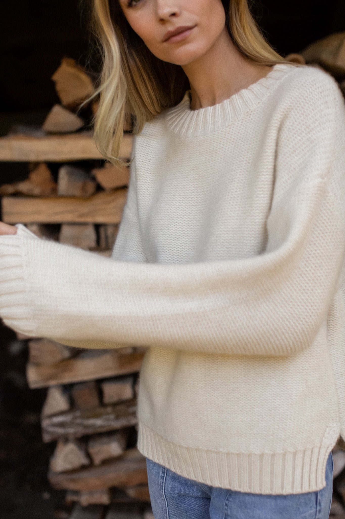 Winter Beach Sweater - Ivory