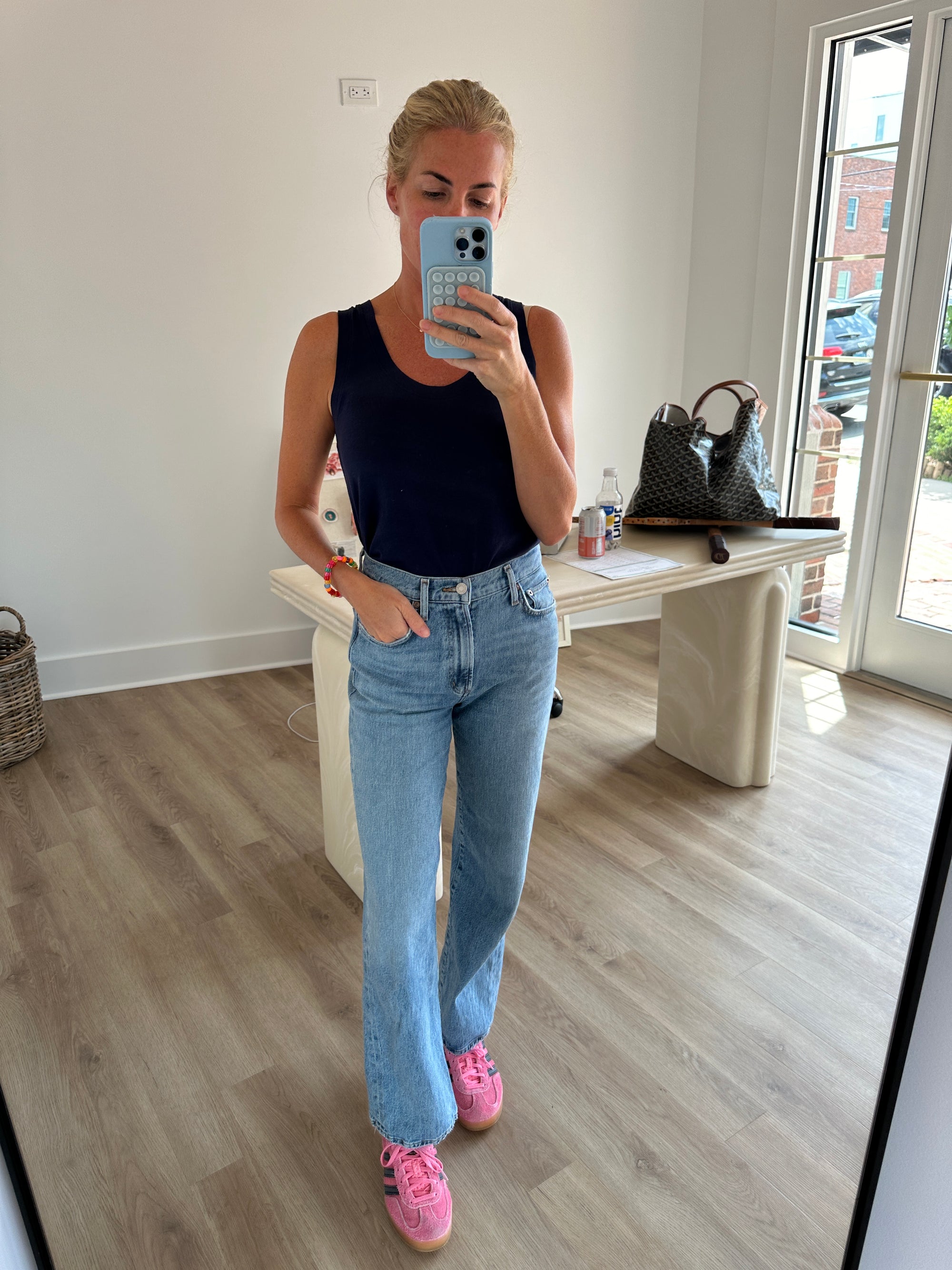 Soft Tee Scoop Tank - Evening Blue