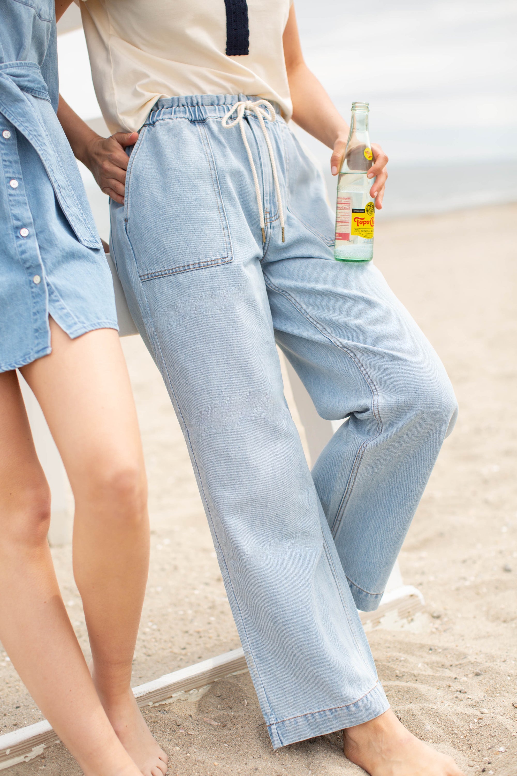 Denim Pants - Pale Wash