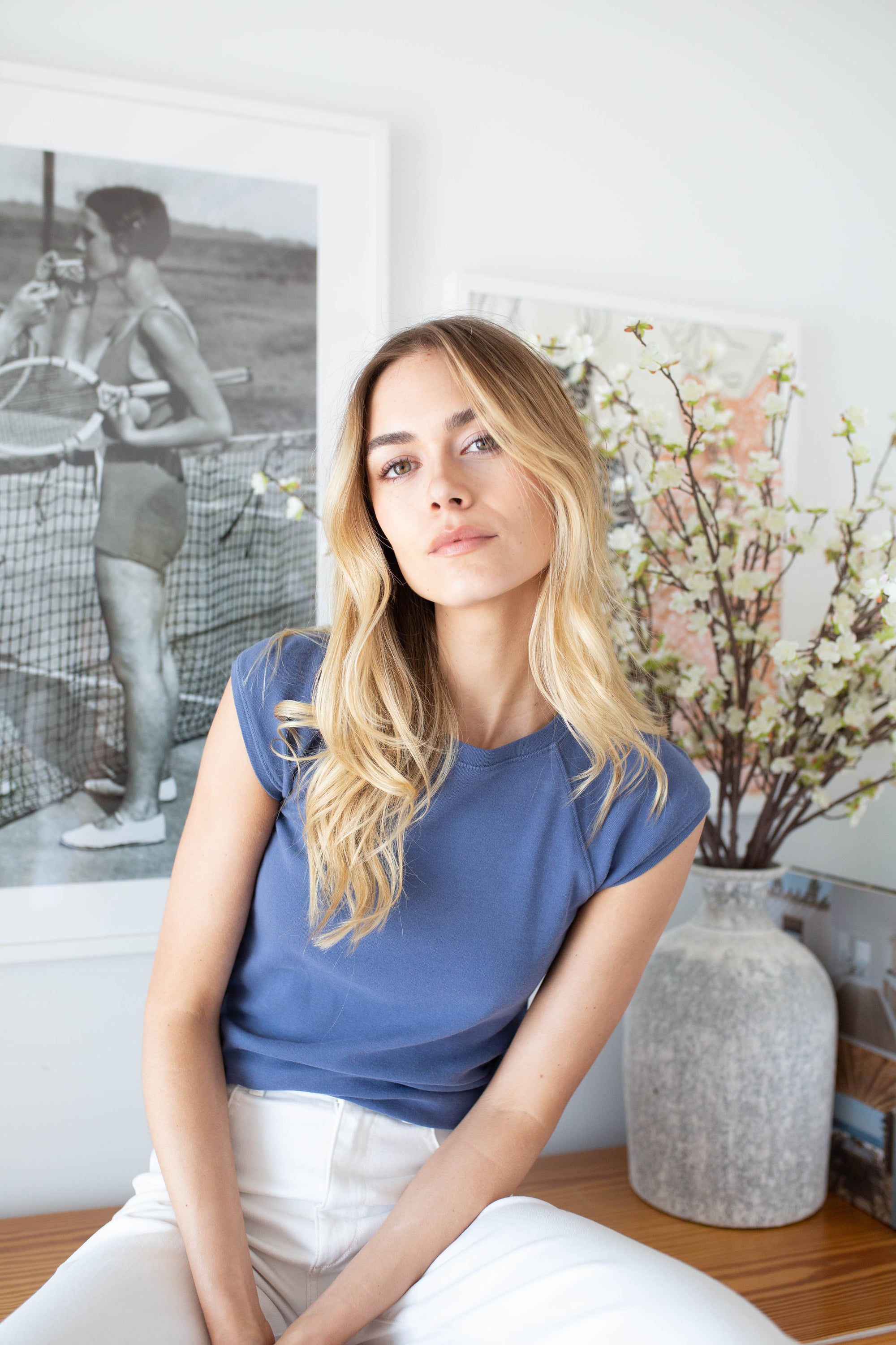 Coco Tee - Blue Indigo