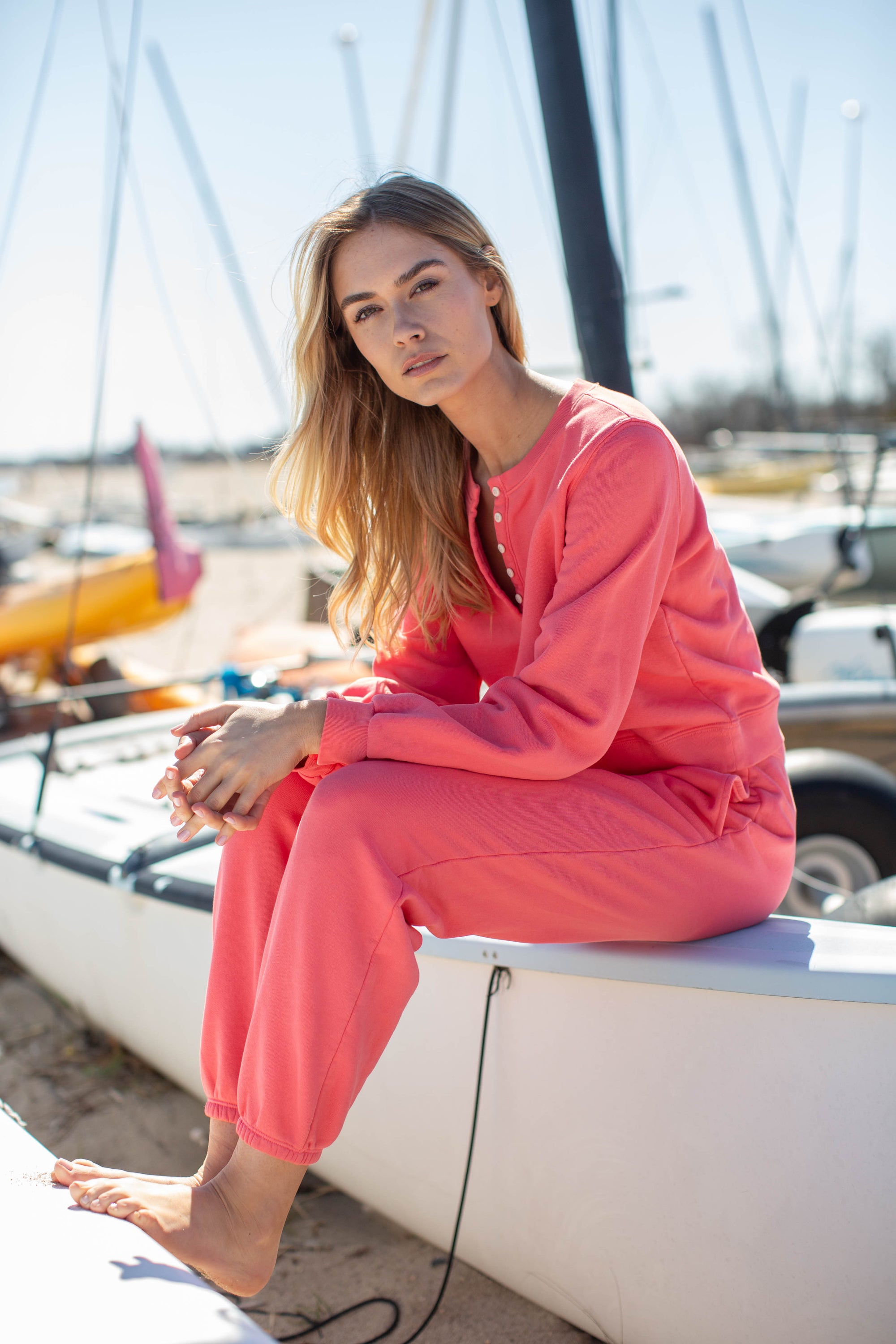 Vintage Terry Jogger - Coral