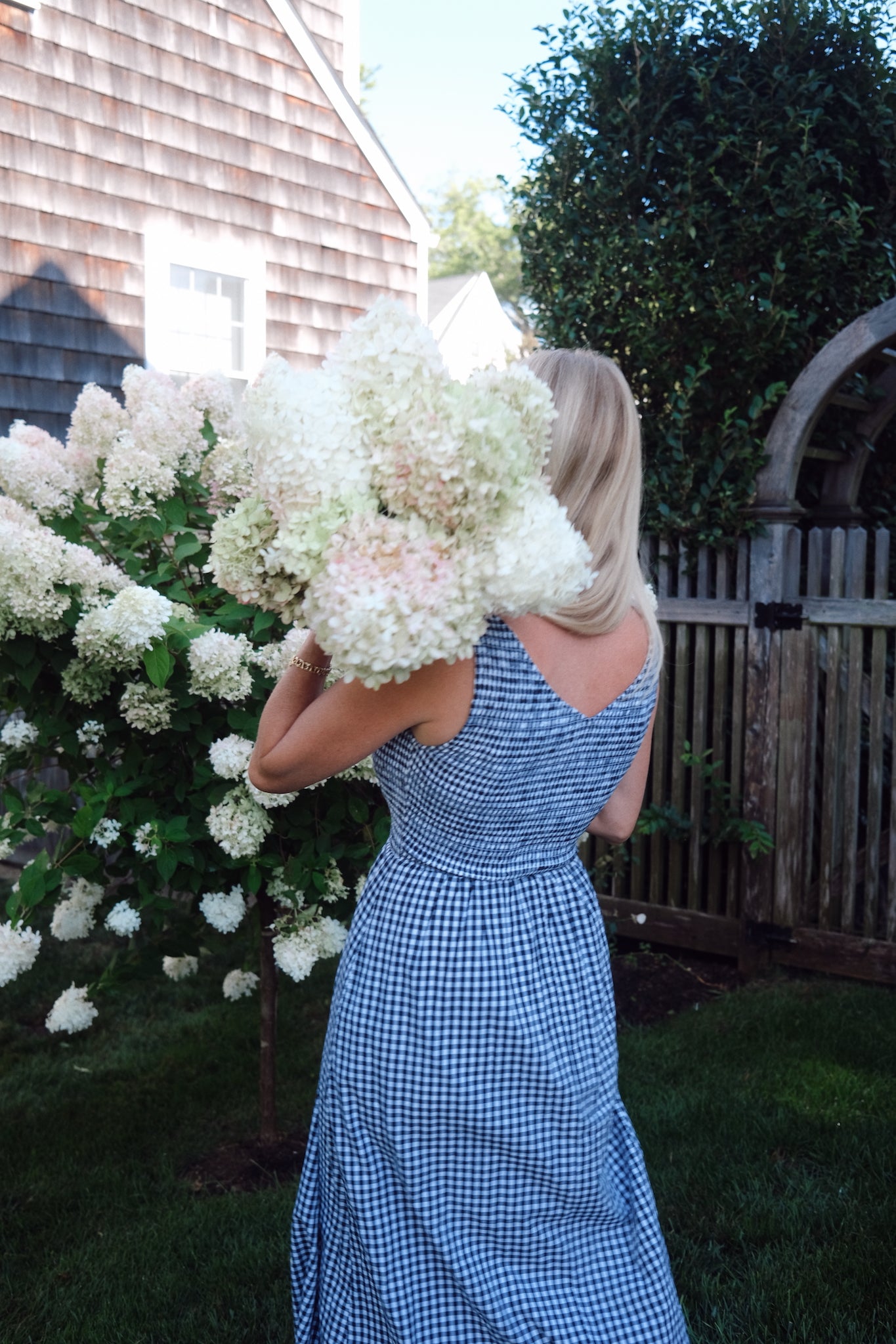 Cora Dress - Navy Gingham