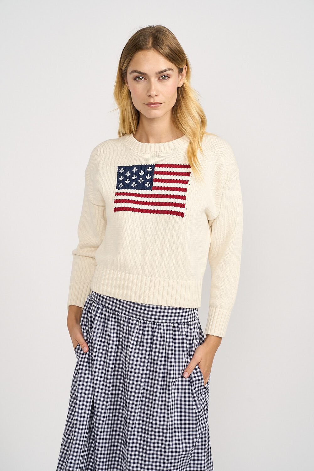 Marea Flag Sweater - Ivory