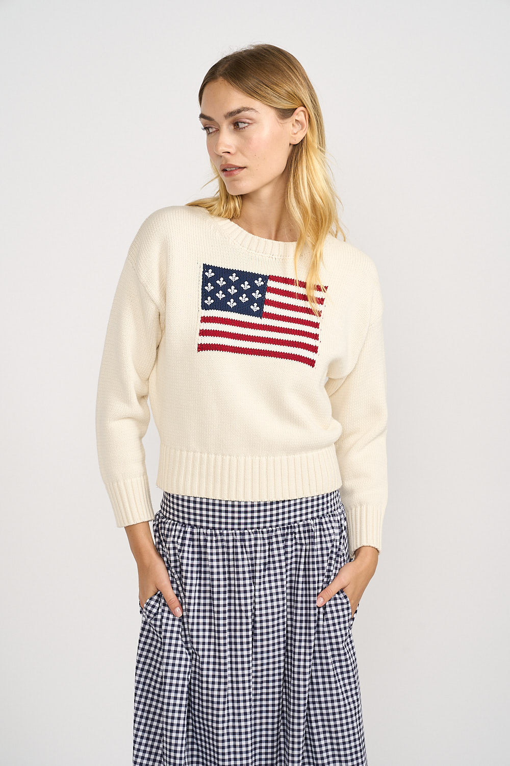 Marea Flag Sweater - Ivory