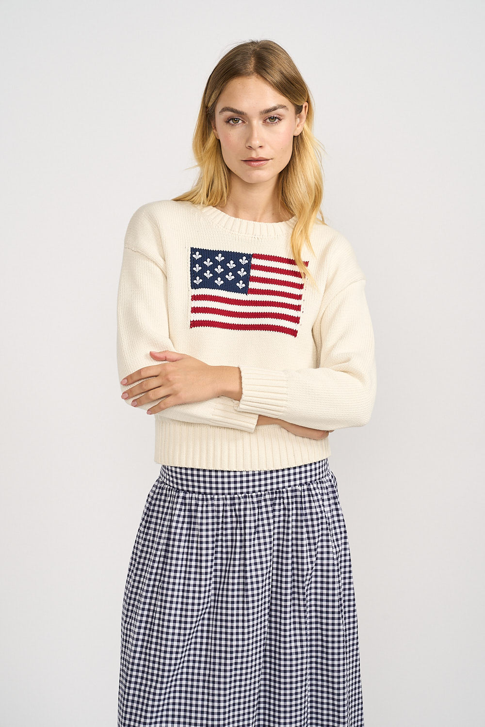 Marea Flag Sweater - Ivory