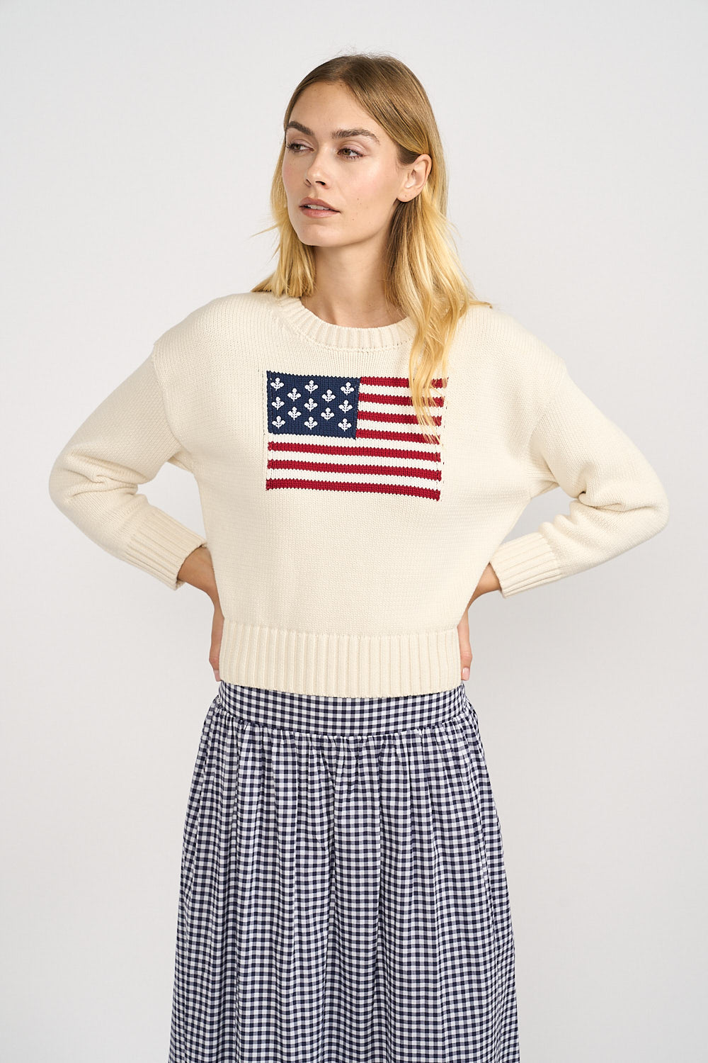 Marea Flag Sweater - Ivory