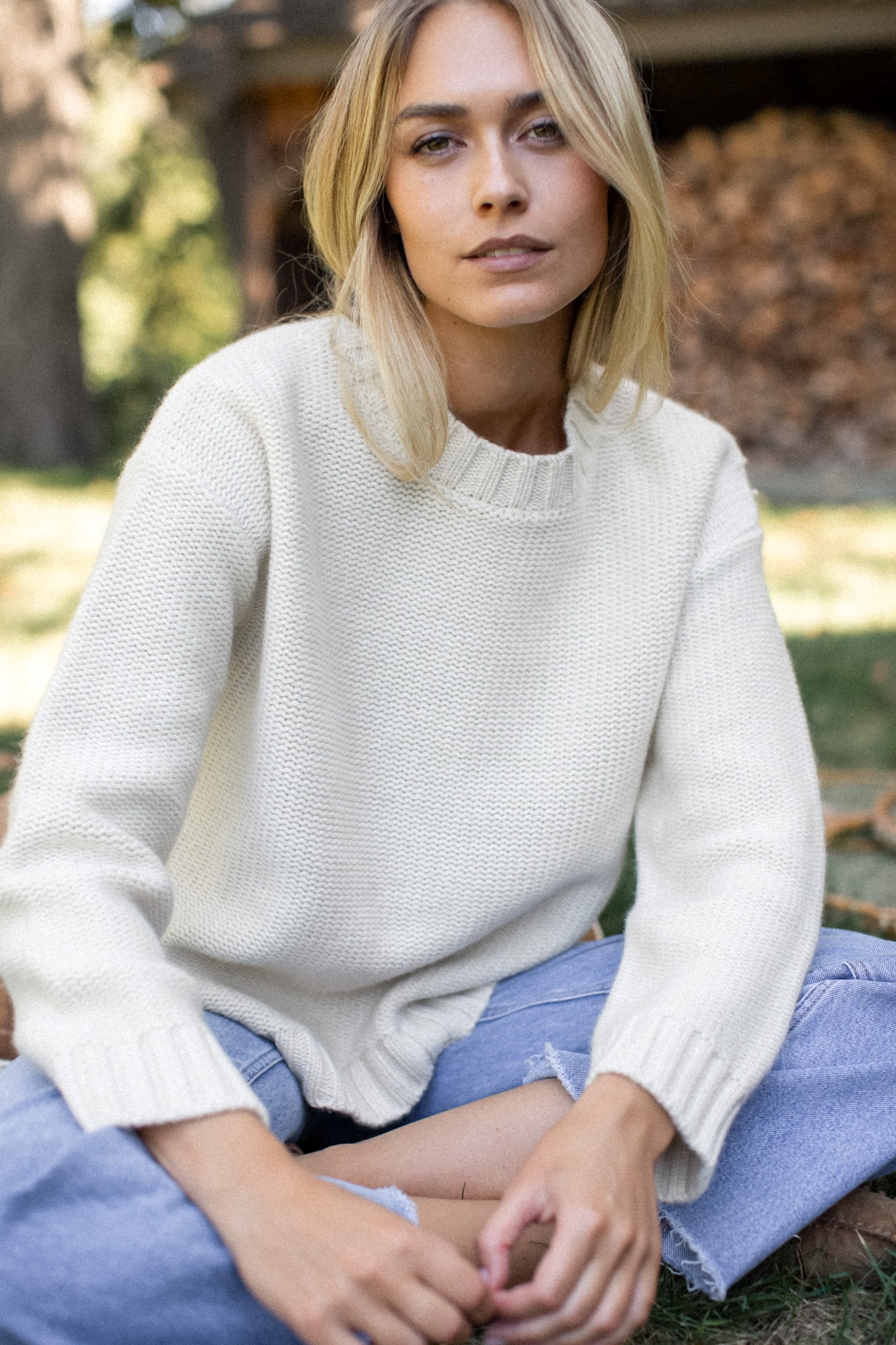 Winter Beach Sweater - Ivory