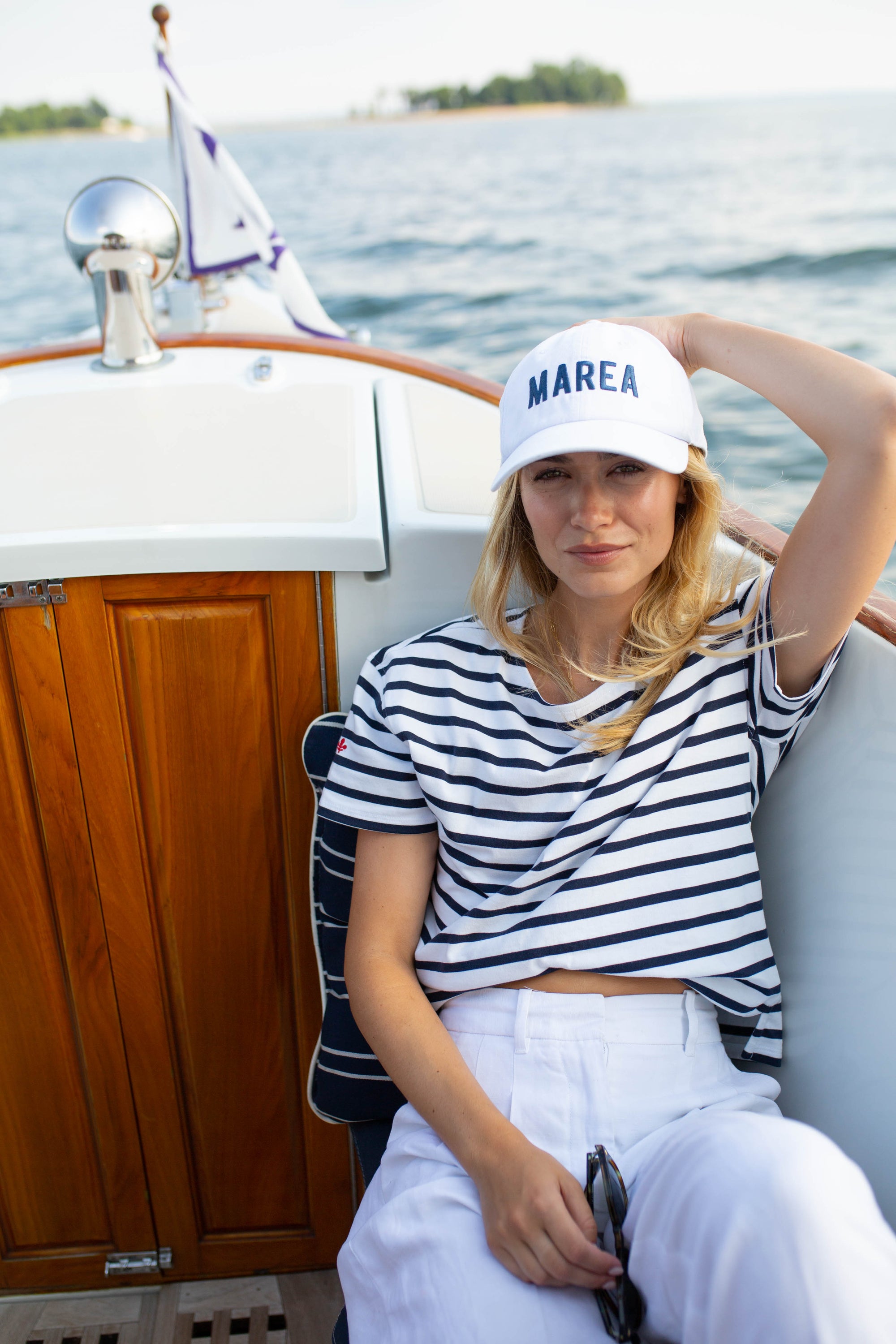 Marea Baseball Hat - White