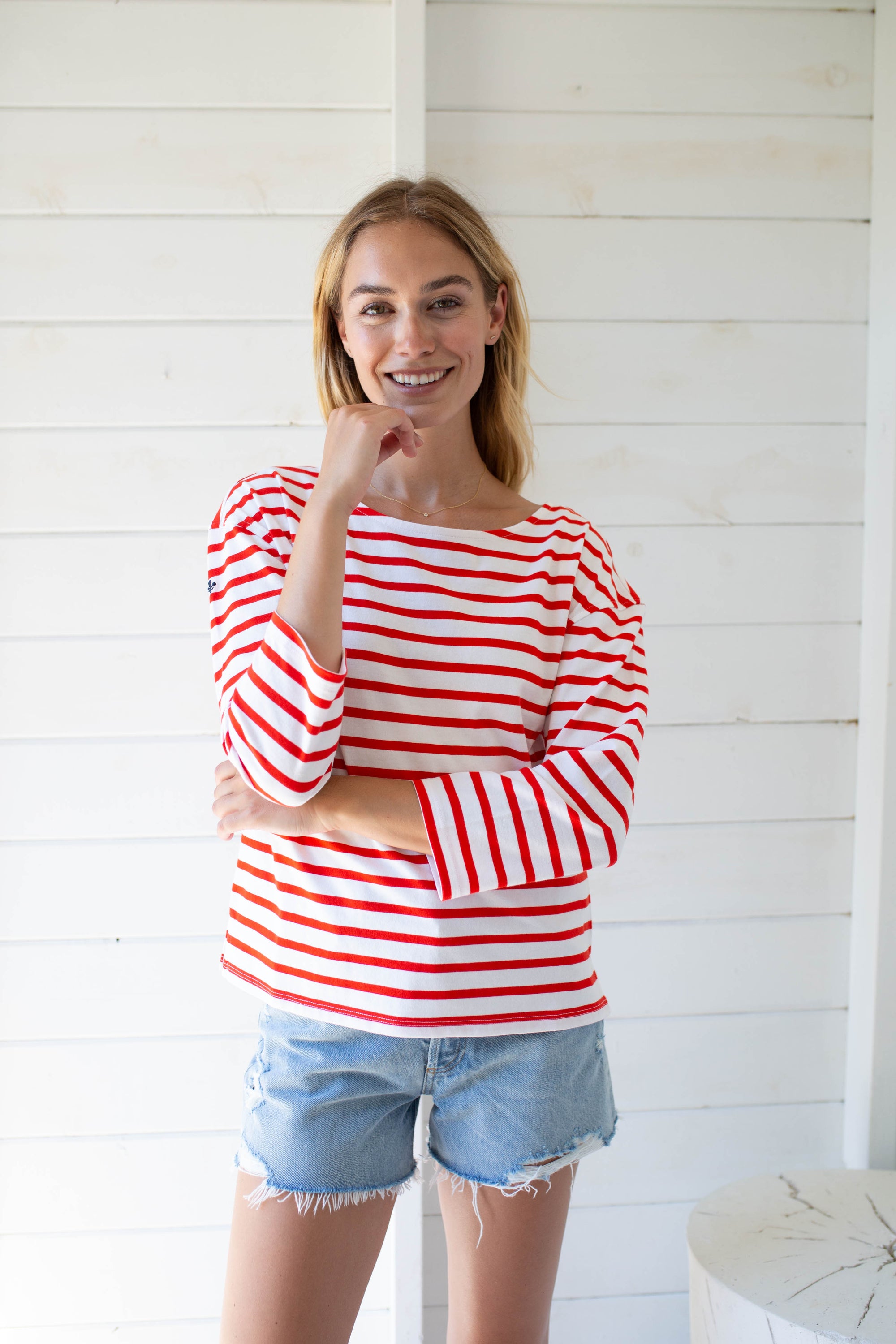 Long Sleeve Mariner - Red/White