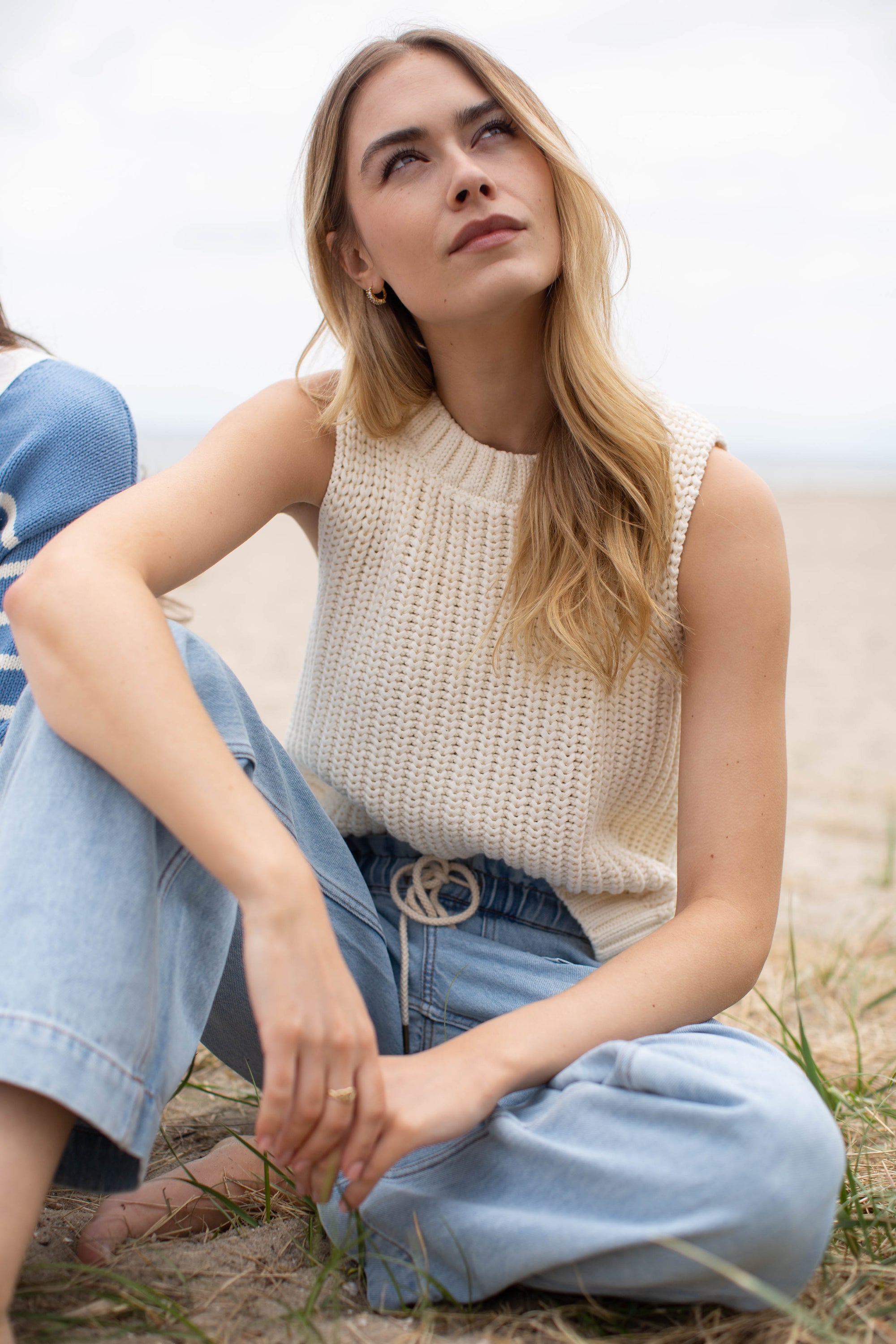 Beach Vest - Ivory