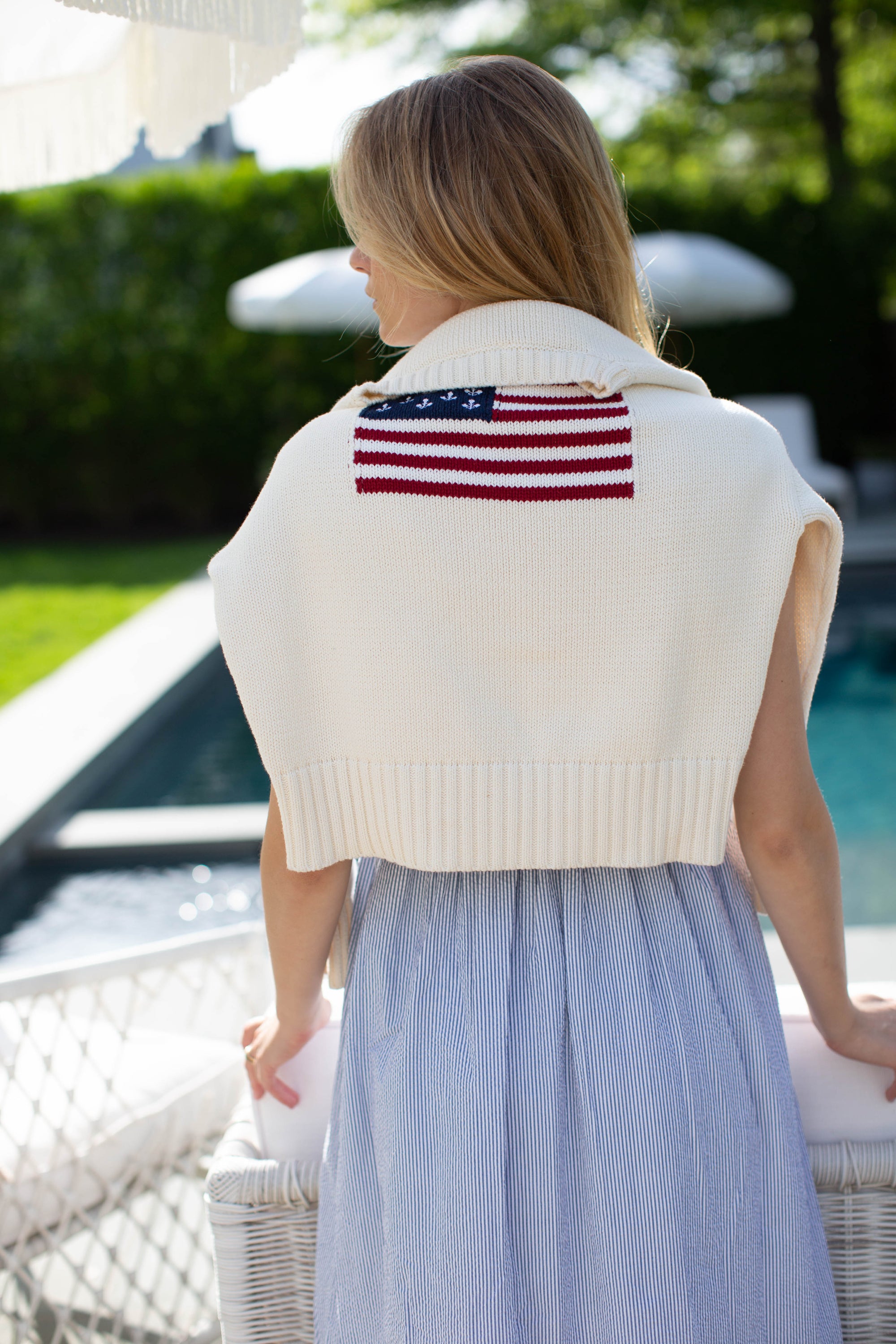 Marea Flag Sweater - Ivory