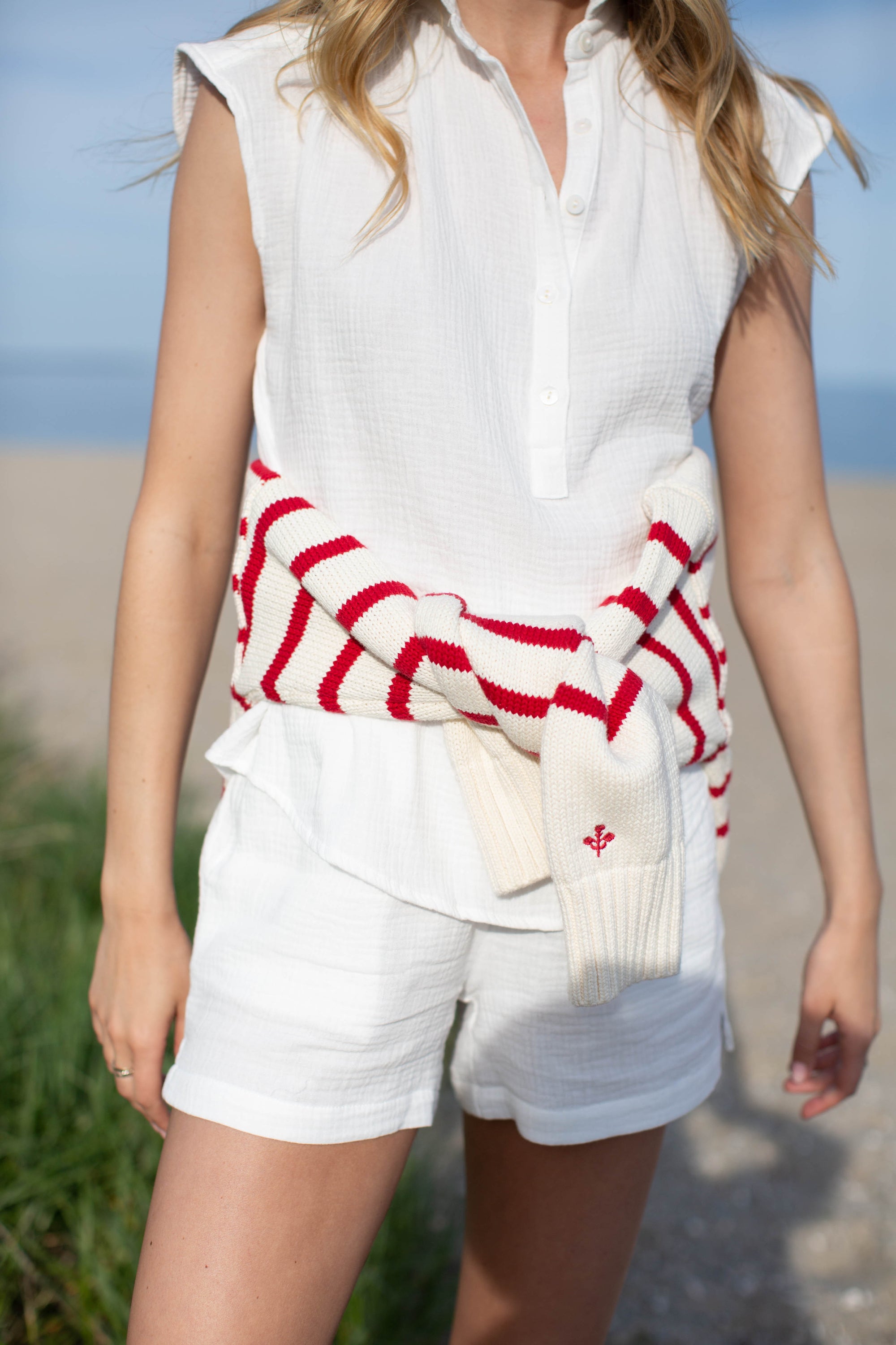 Diane Top - White Gauze