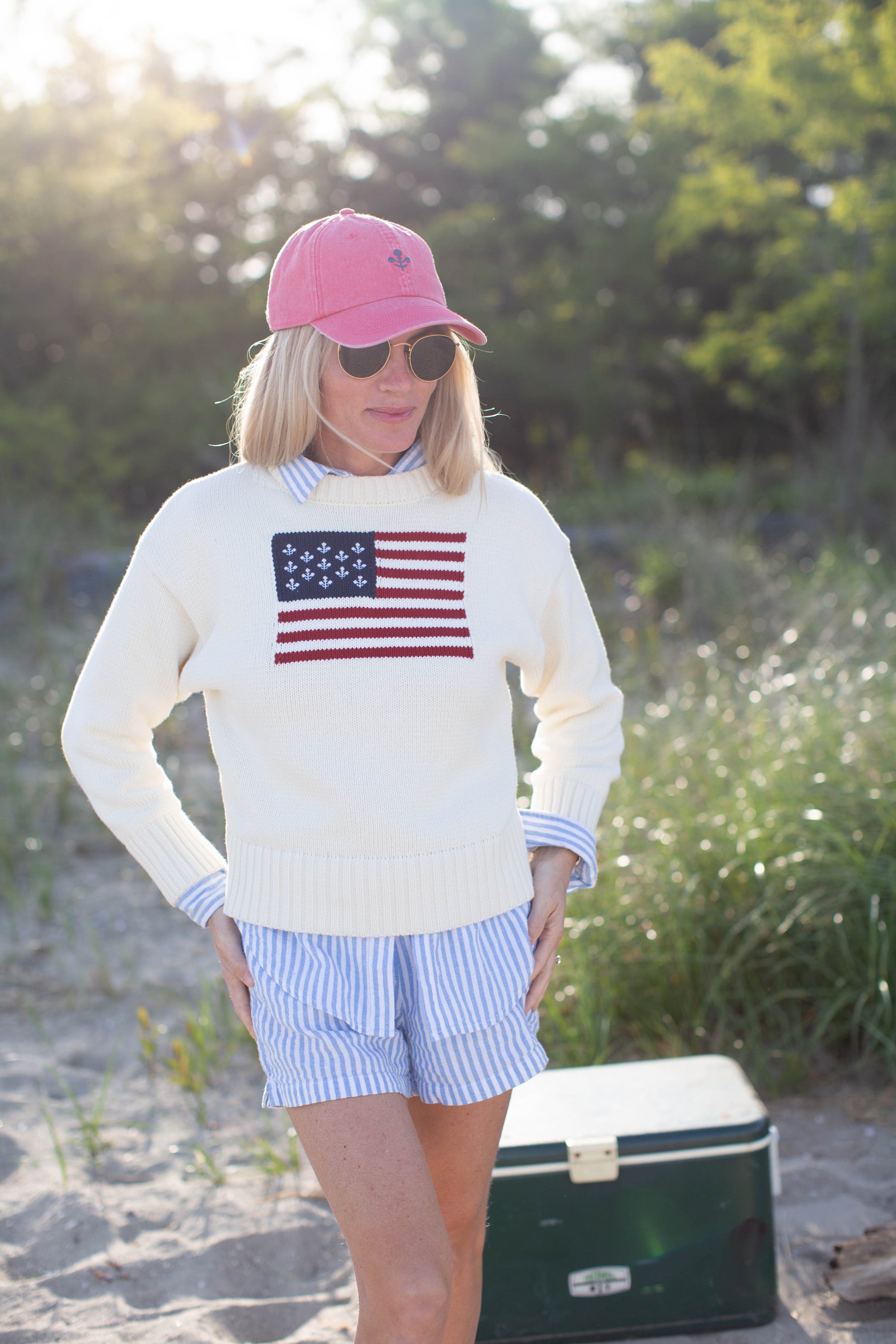 Marea Flag Sweater - Ivory