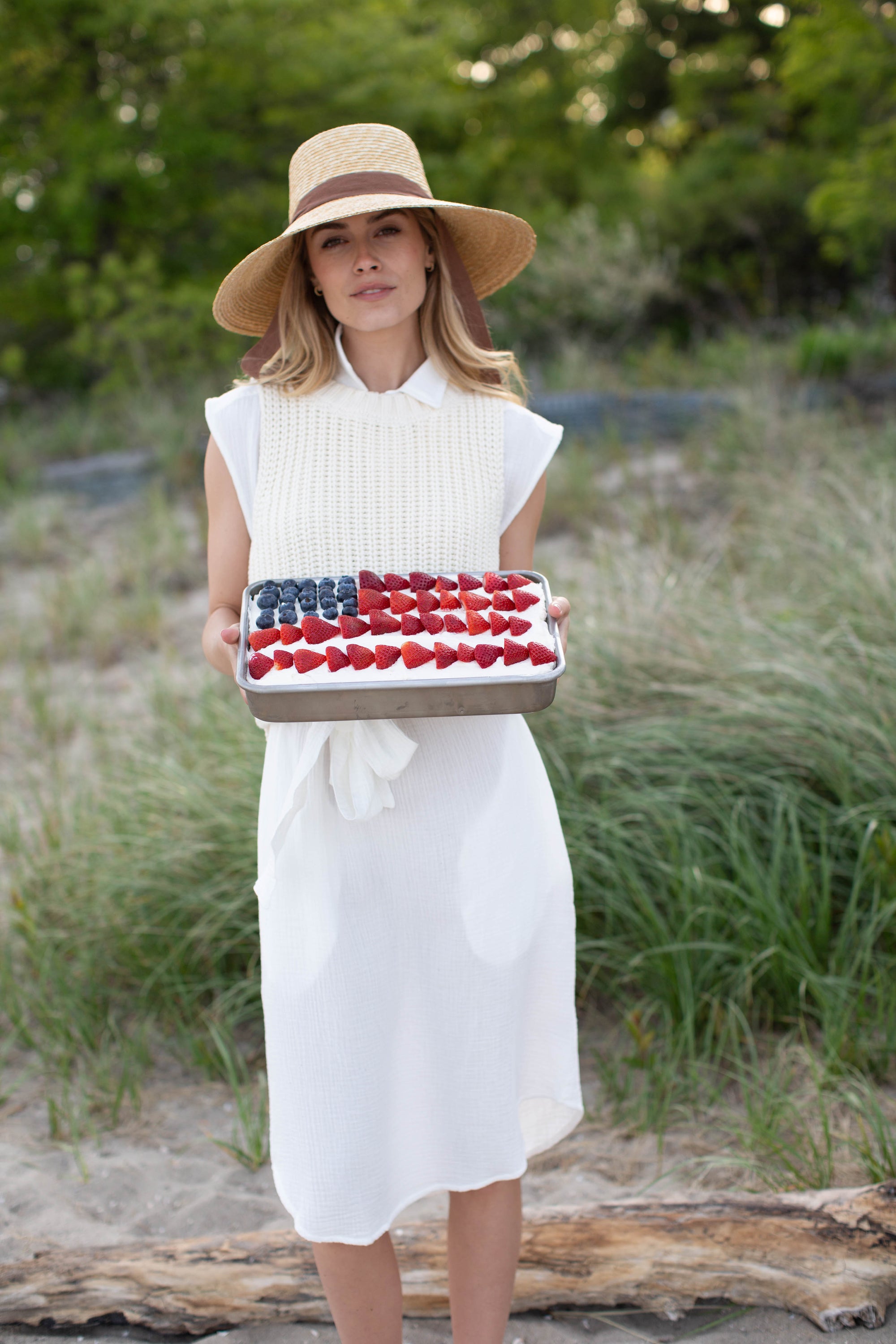 Joanne Dress - White Gauze