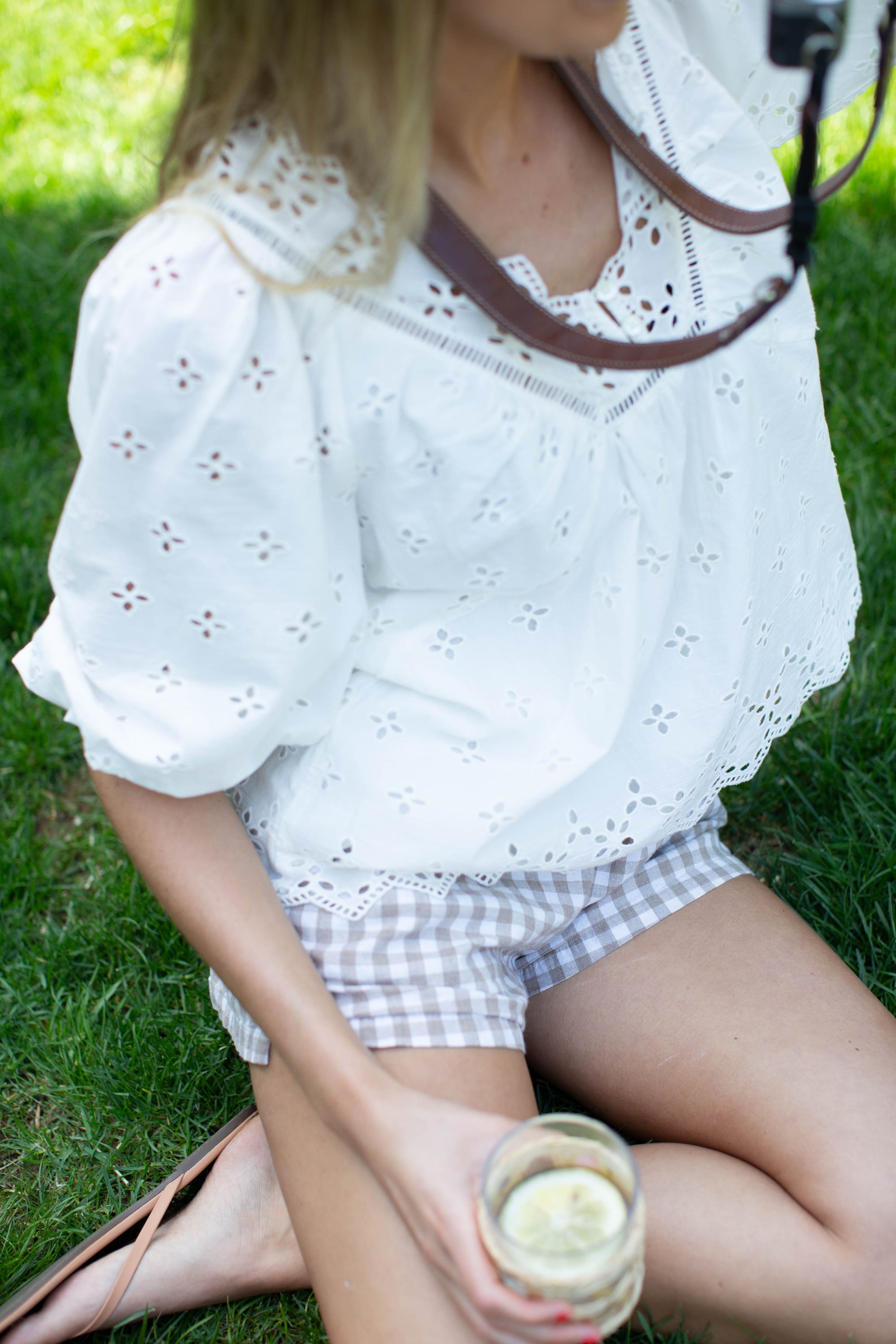 Eloise Eyelet Top - White