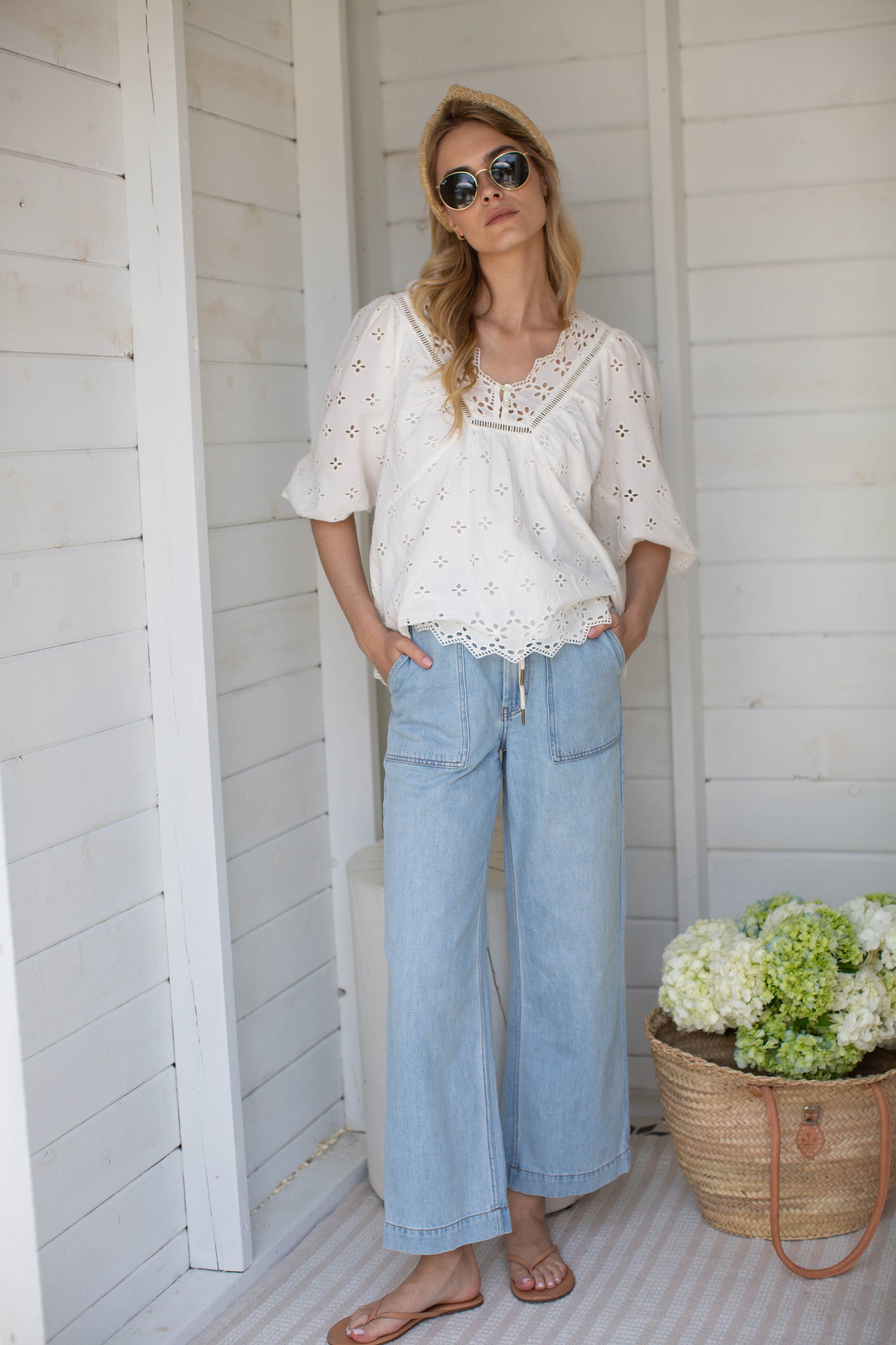 Denim Pants - Pale Wash