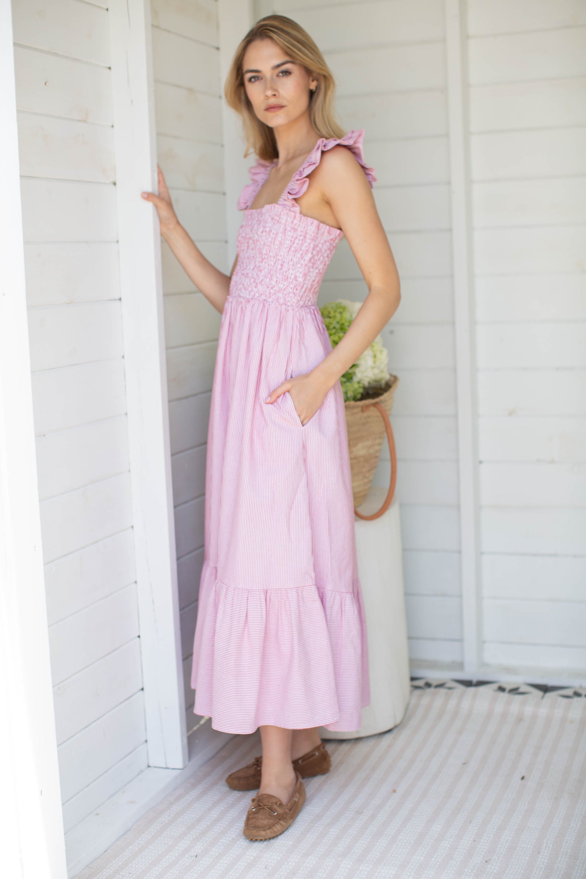 Sasco Dress - Red/White Stripe