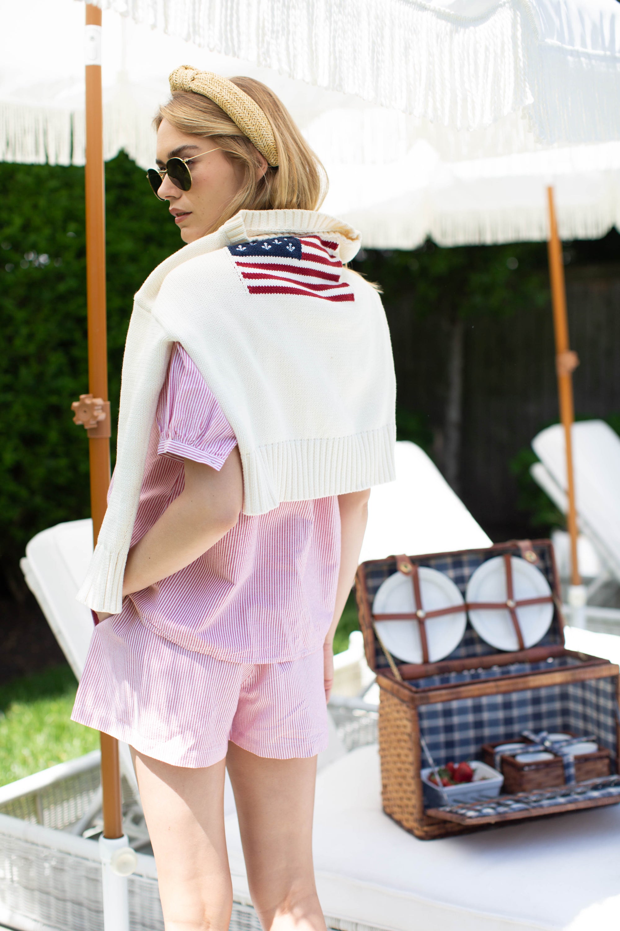 Marea Flag Sweater - Ivory