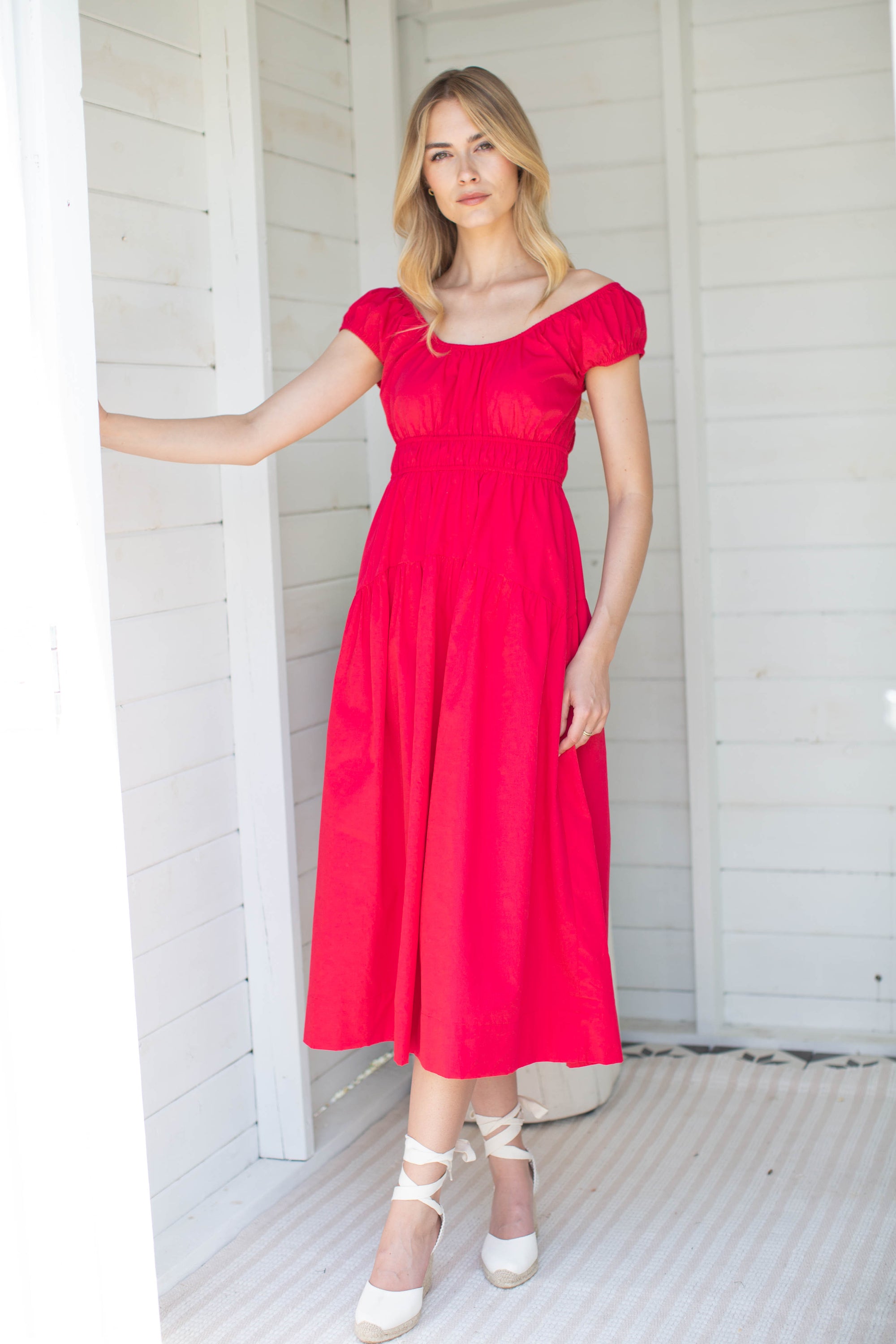 Janie Dress - Poppy Red