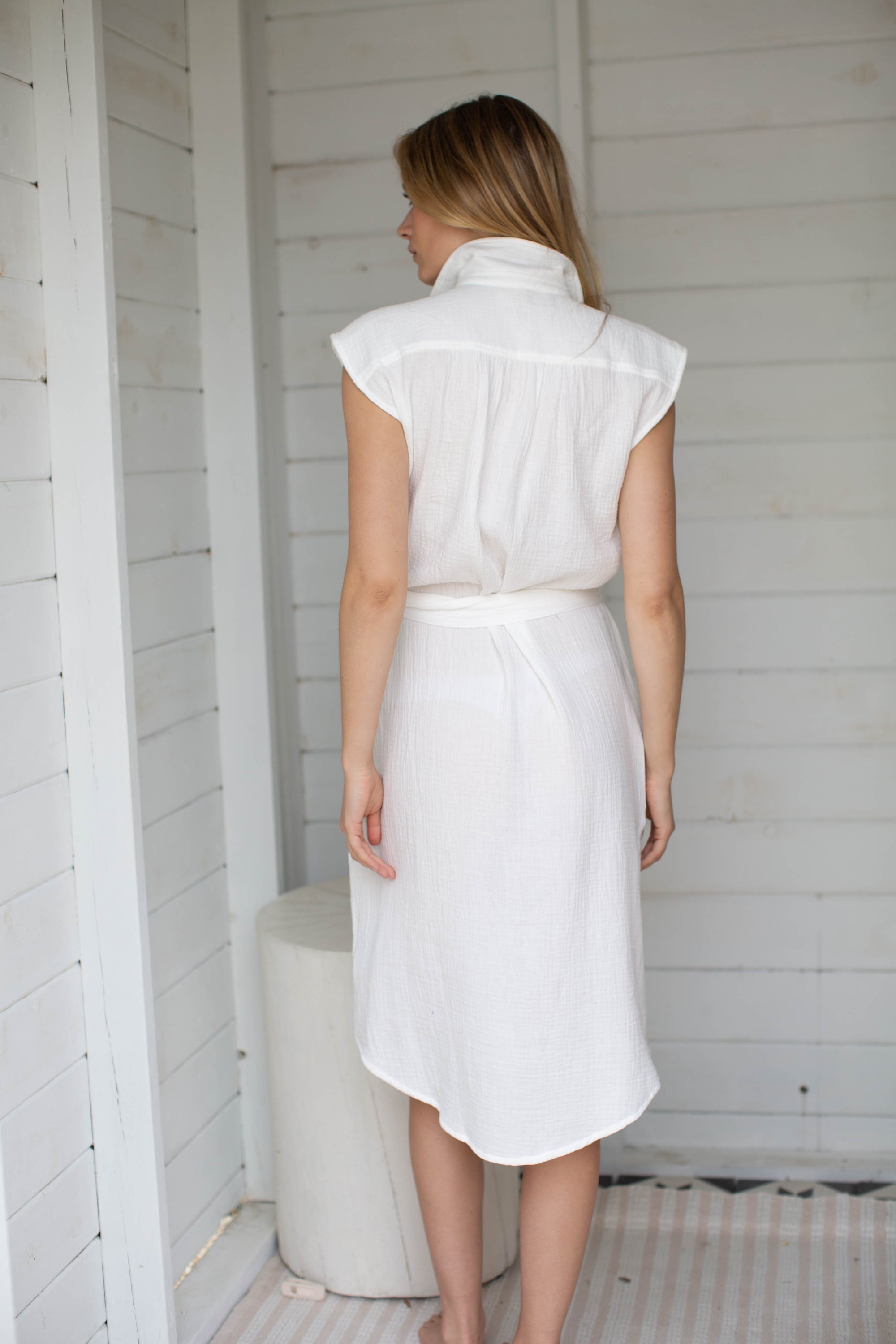 Joanne Dress - White Gauze
