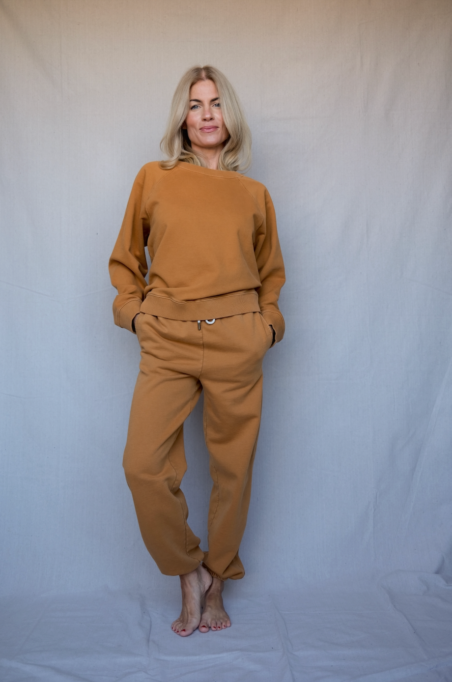 Vintage Fleece Sweatshirt - Camel