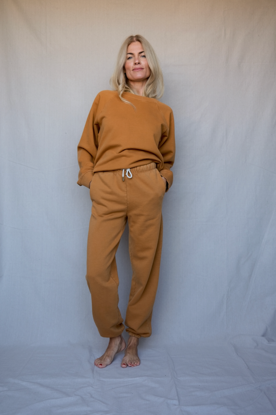 Vintage Fleece Sweatshirt - Camel