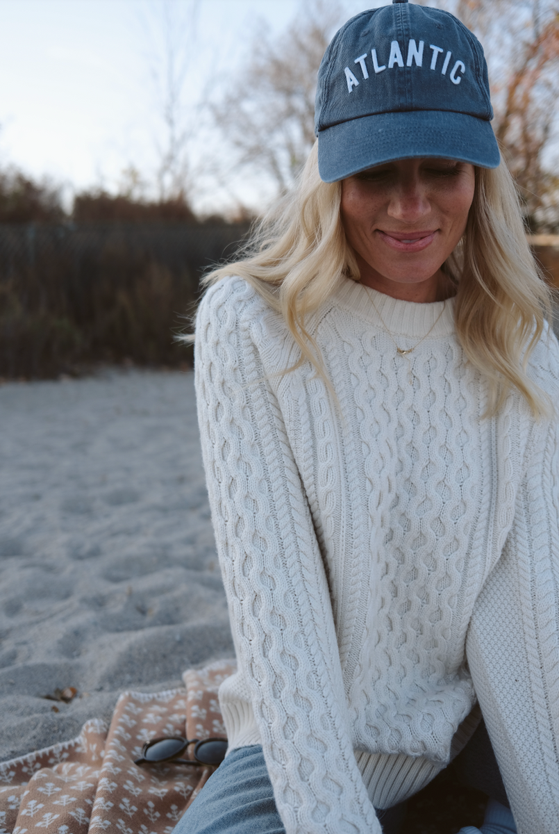 Fisherman Sweater - Ivory – Marea by Liz Joy