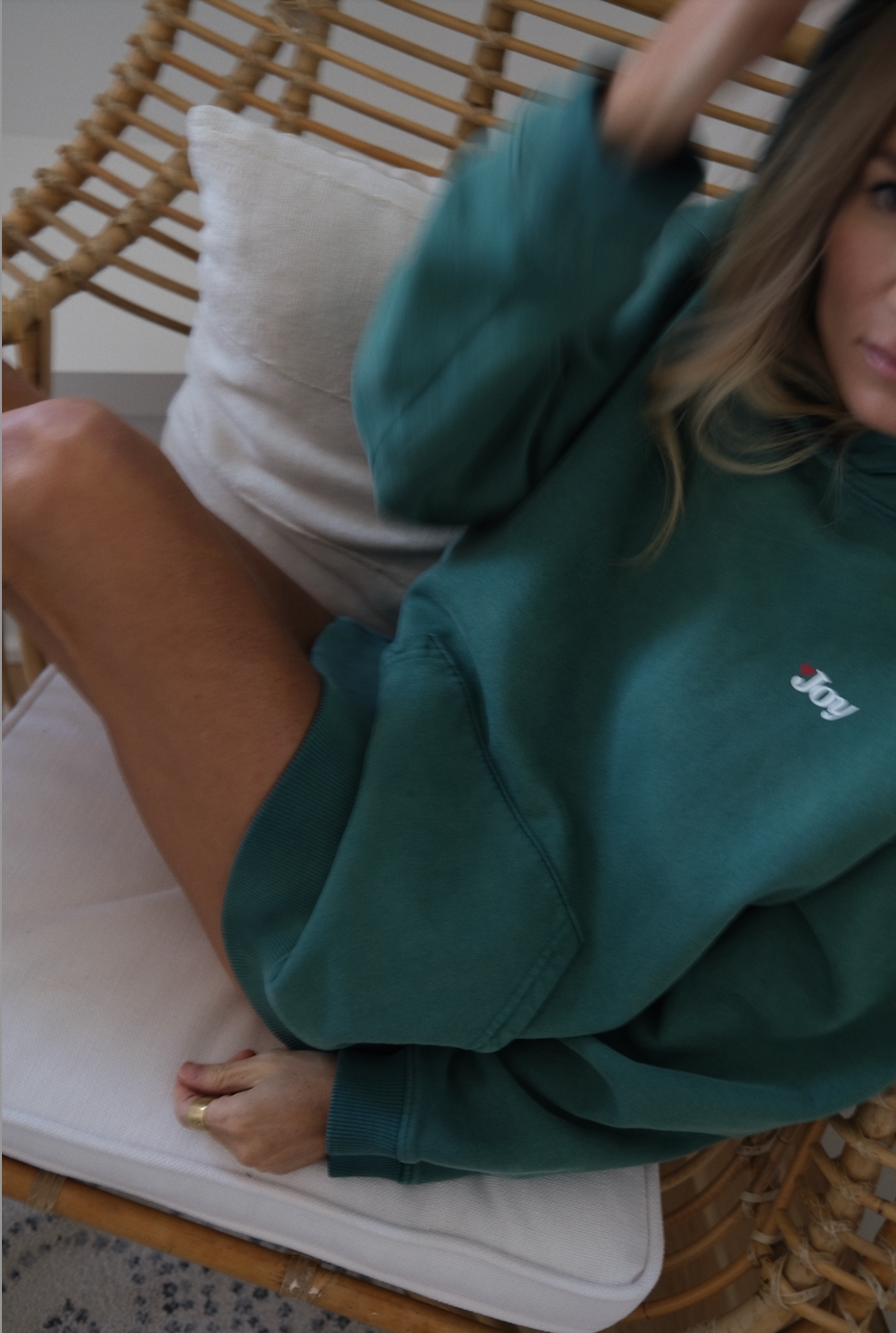 Vintage Fleece Hoodie - Joy