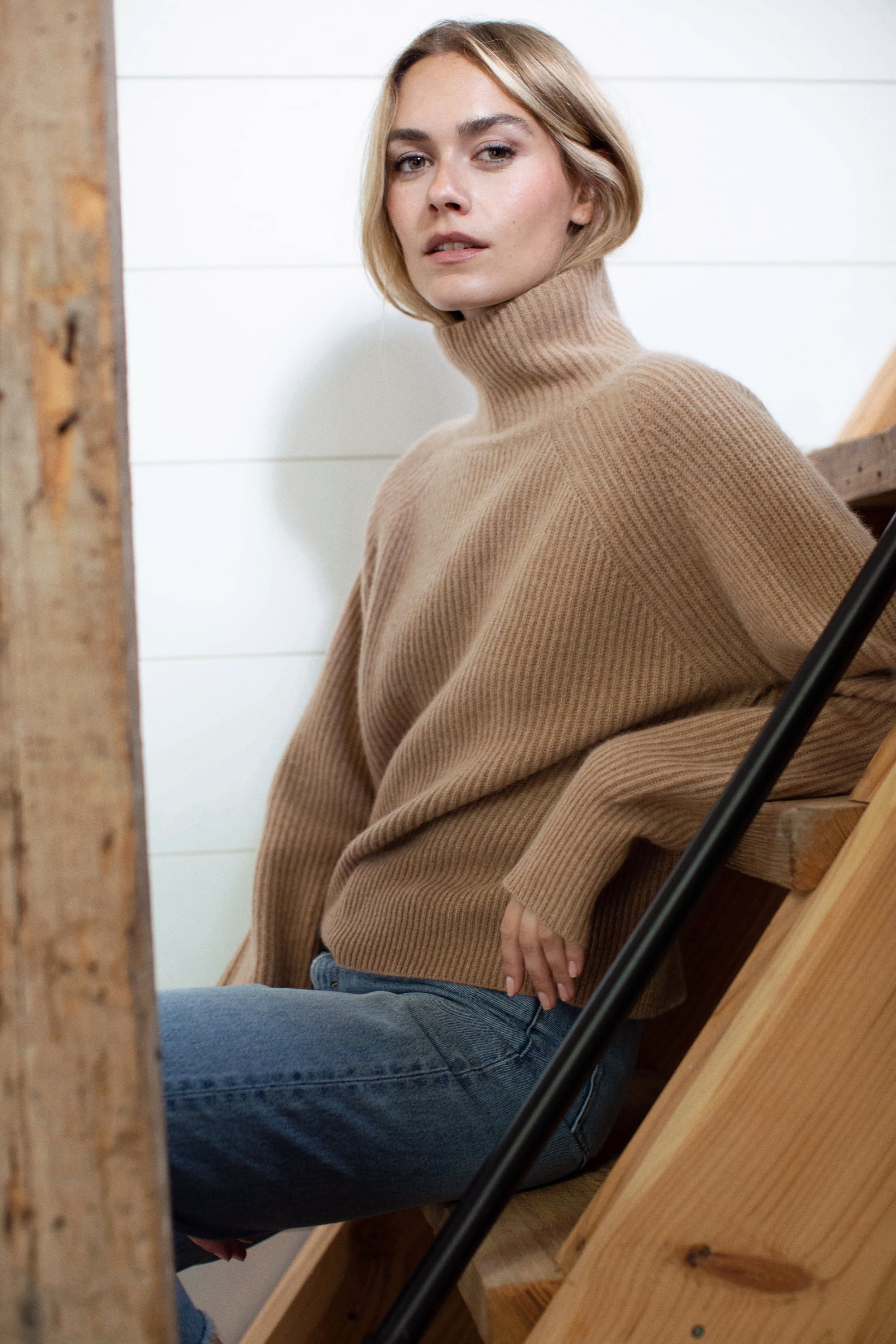Sienna Sweater - Camel Heather