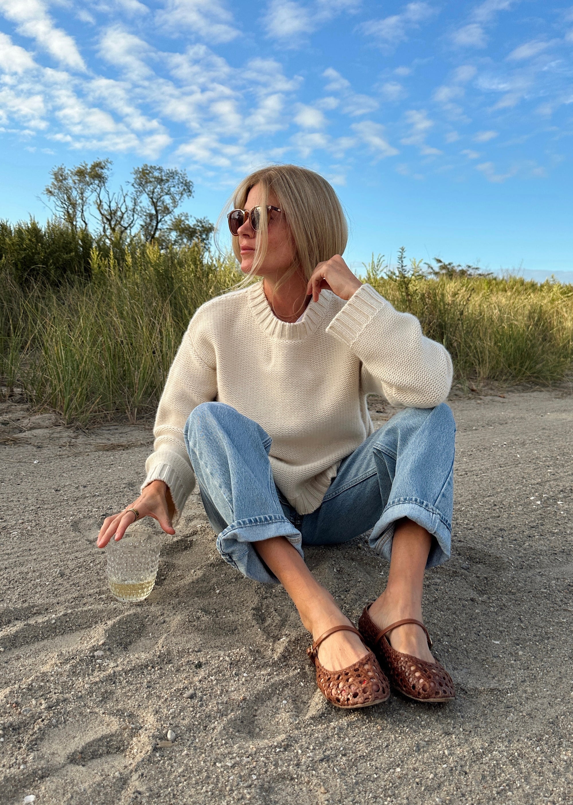 Winter Beach Sweater - Ivory