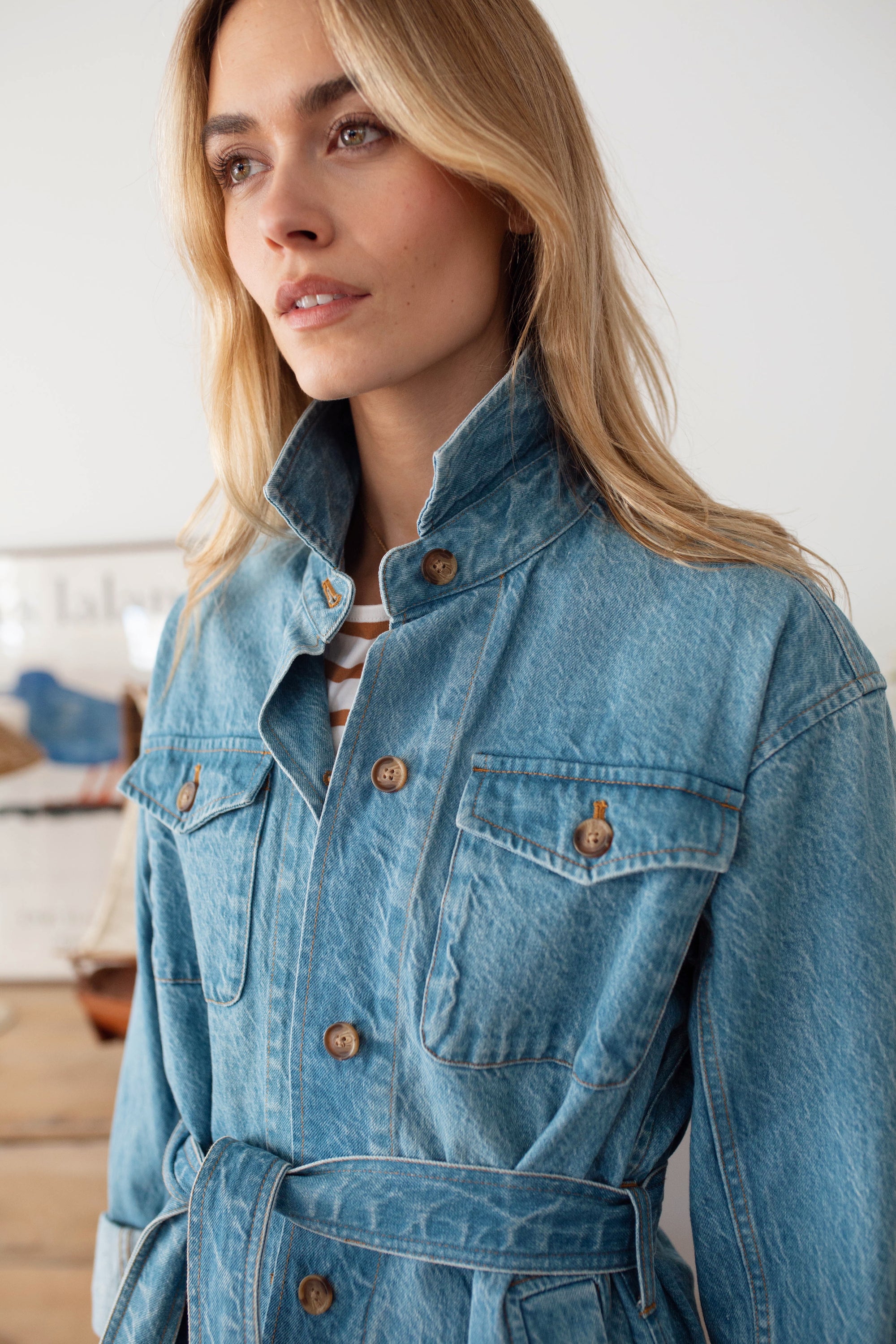 Denim Utility Jacket - Vintage Wash