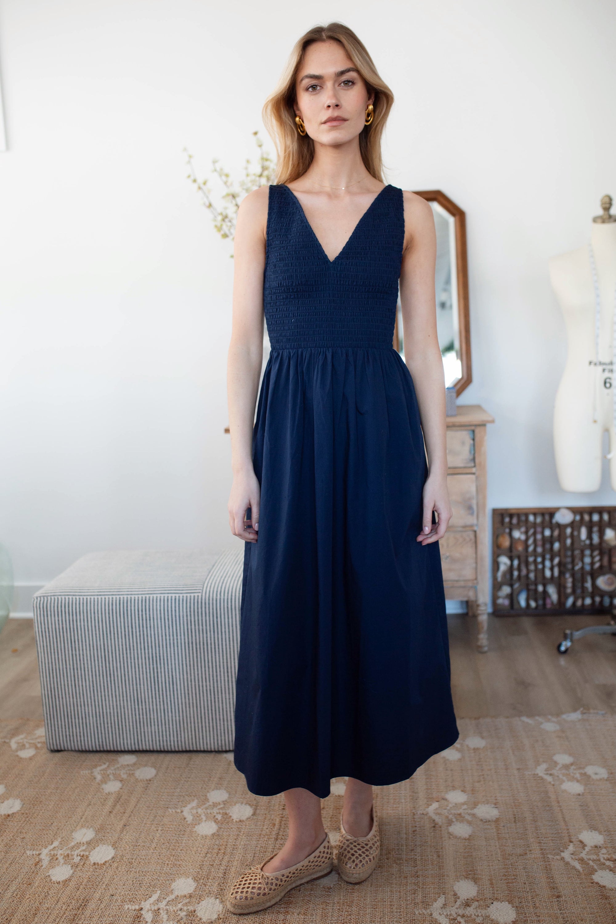 Cora Dress - Navy