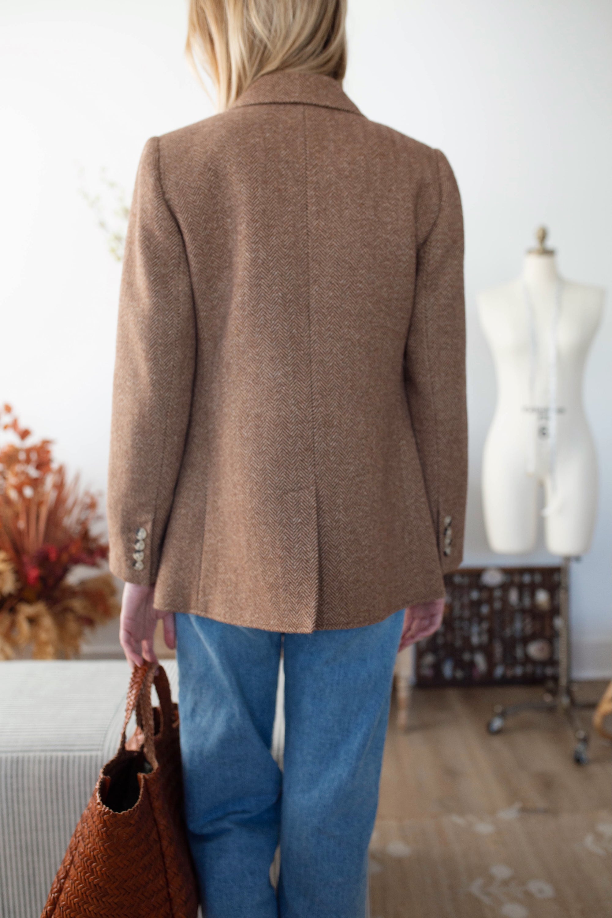 Hacking Jacket - Camel Herringbone