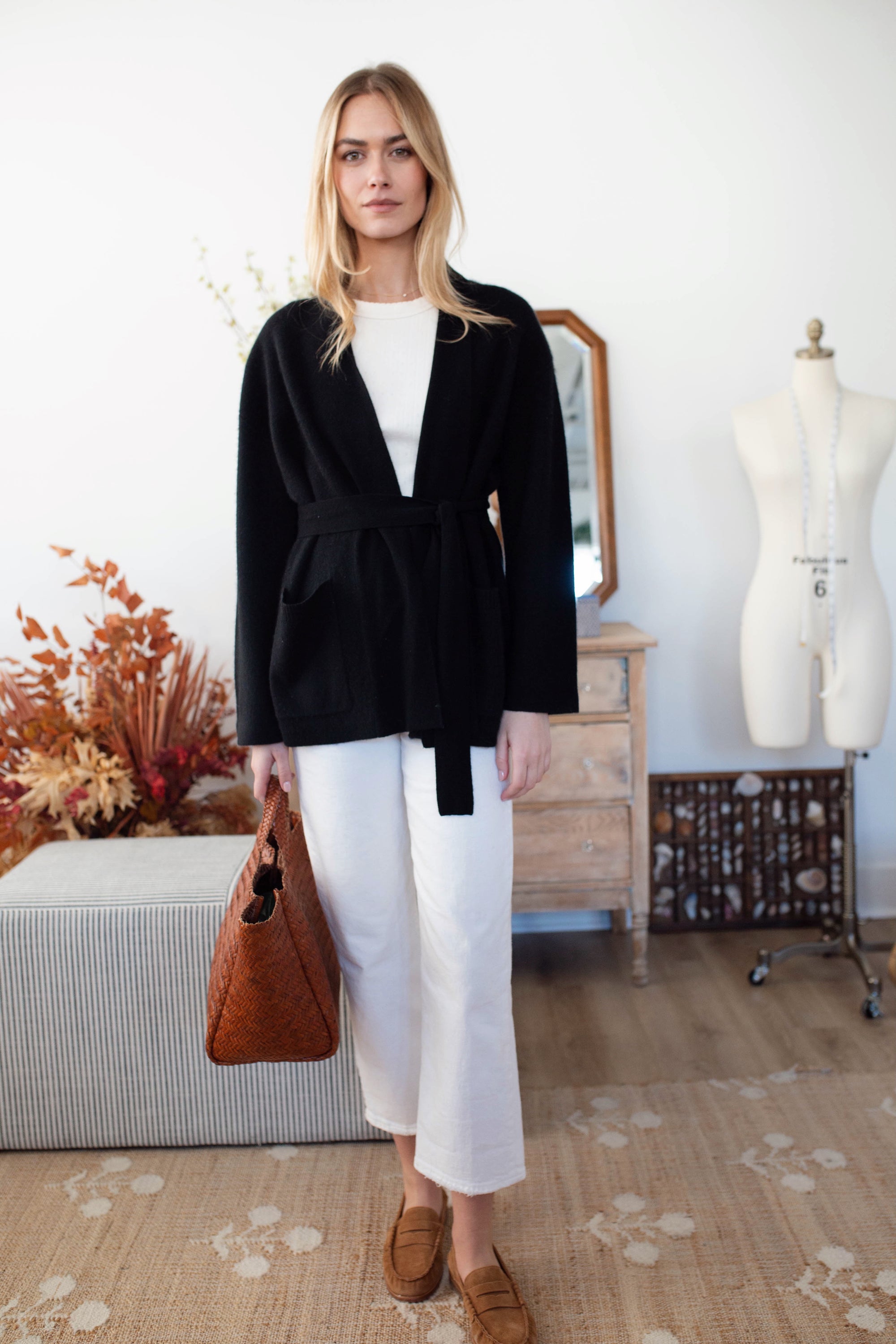 Eliza Cashmere Wrap - Black