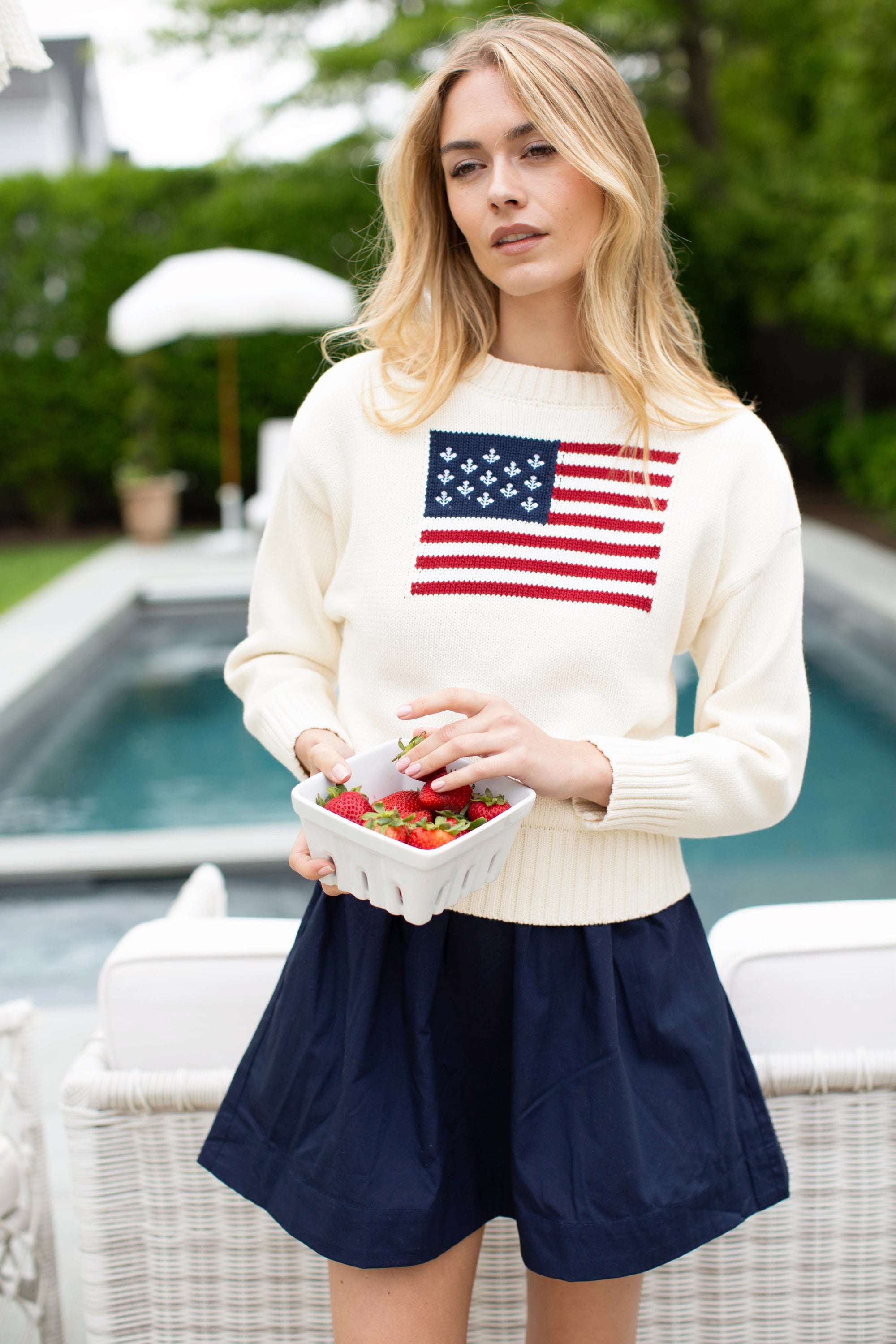 Marea Flag Sweater - Ivory