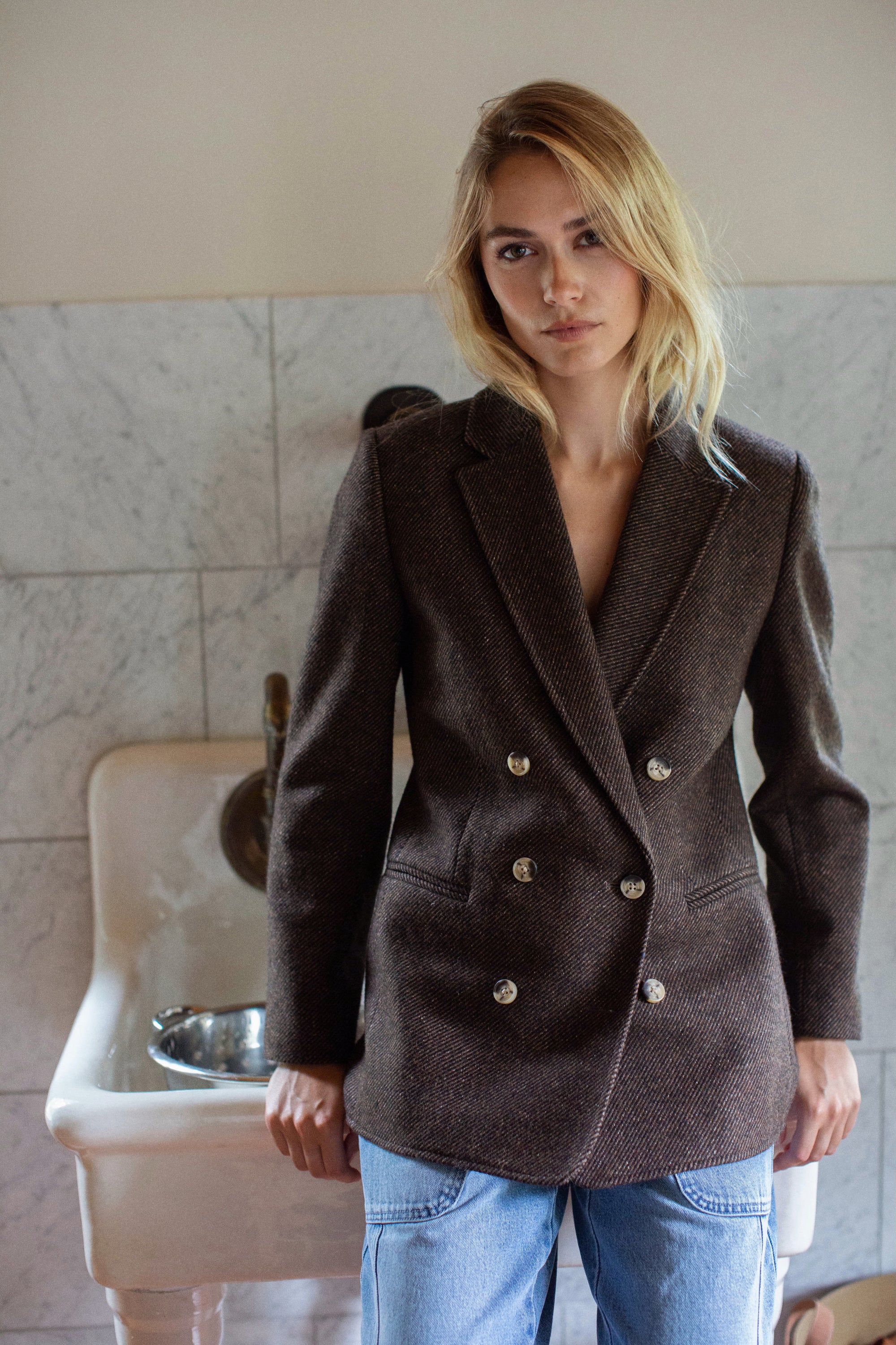 Hacking Jacket - Chocolate Herringbone
