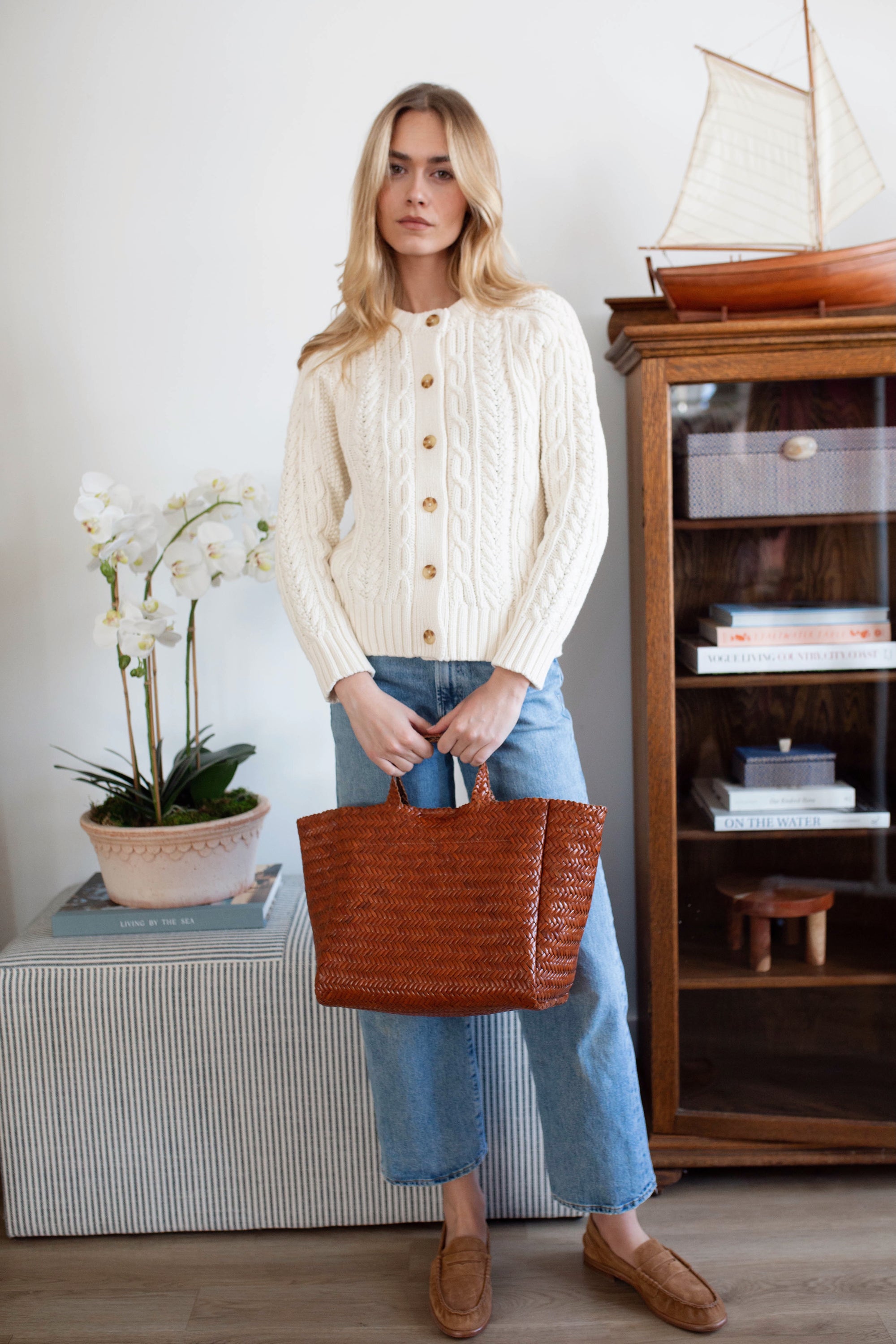Cable Cardigan - Ivory