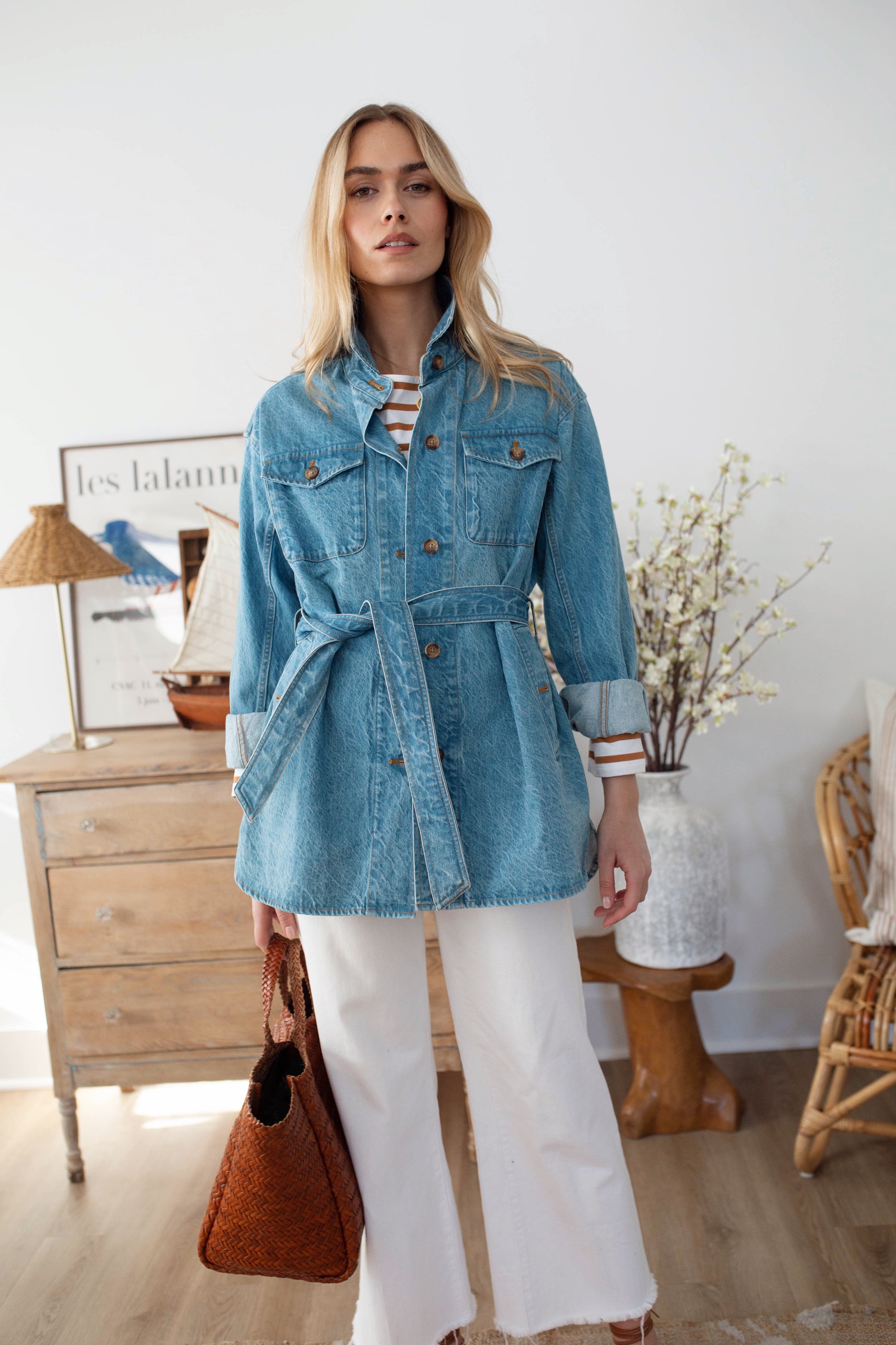 Denim Utility Jacket - Vintage Wash
