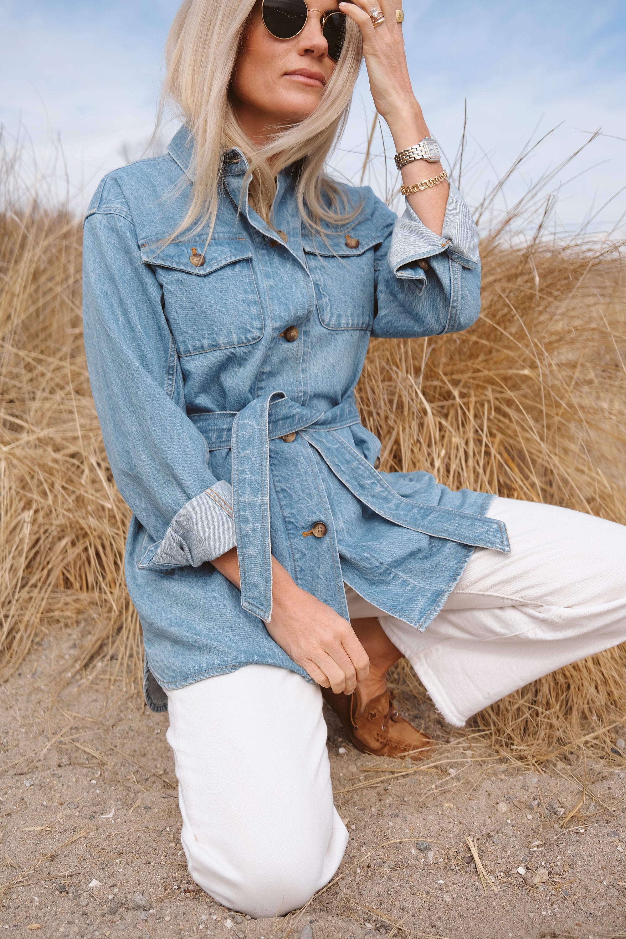 Denim Utility Jacket - Vintage Wash