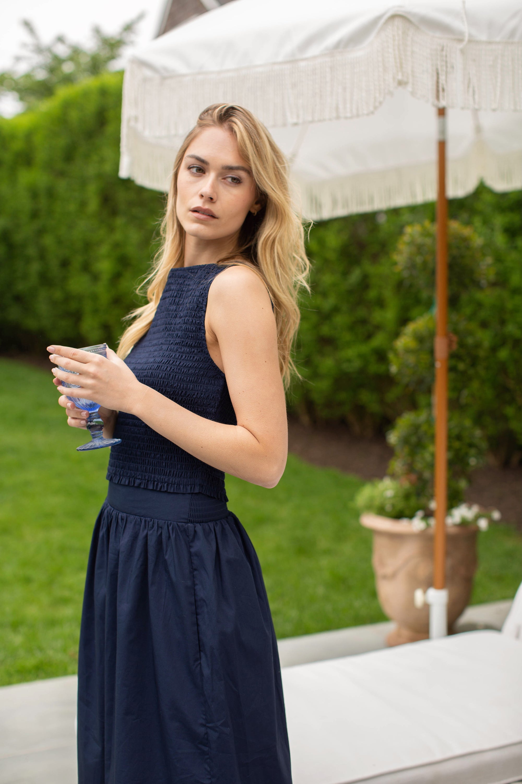 Charlotte Top - Navy