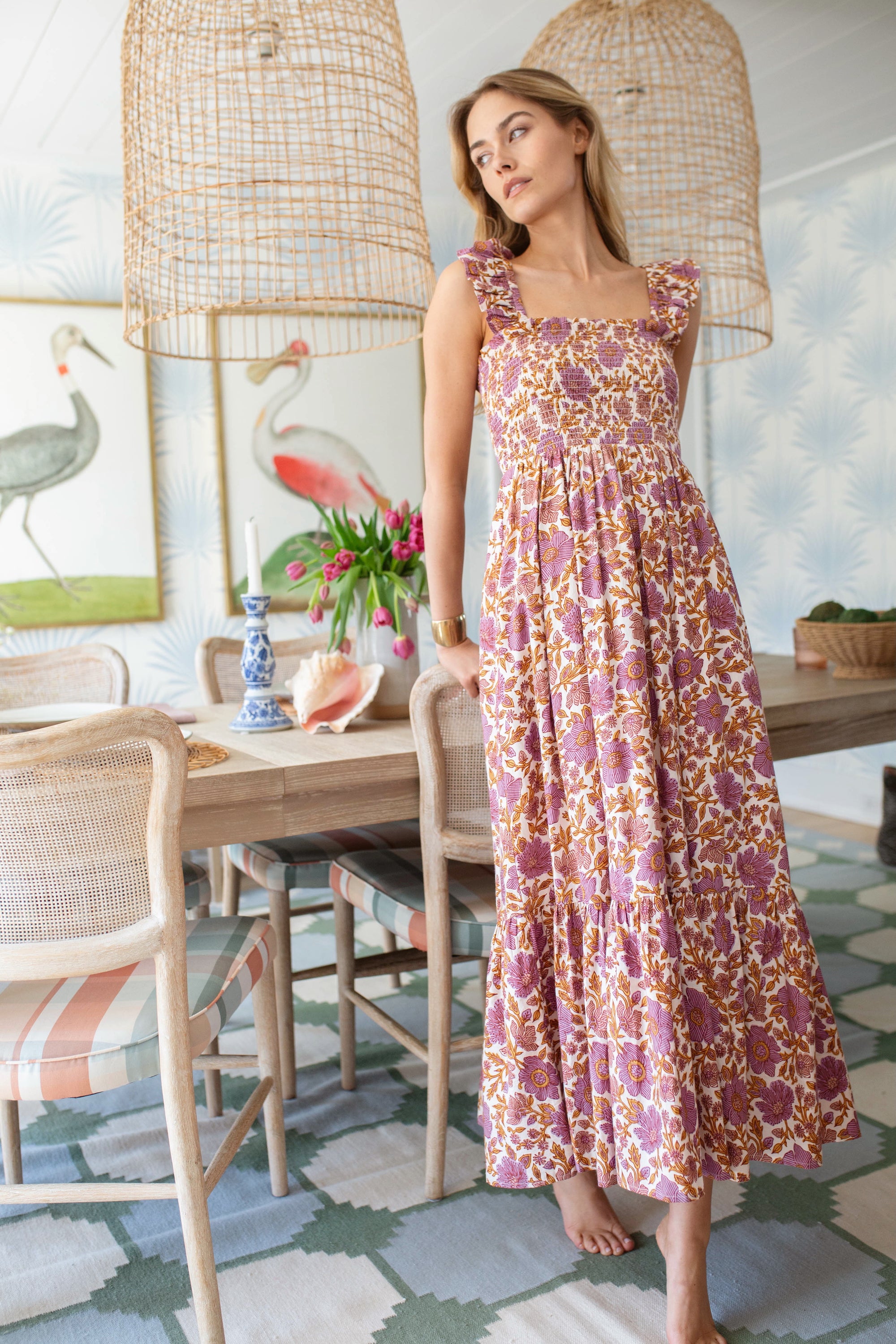 Sasco Dress - Lilac Orsay Floral - SUMMER SALE
